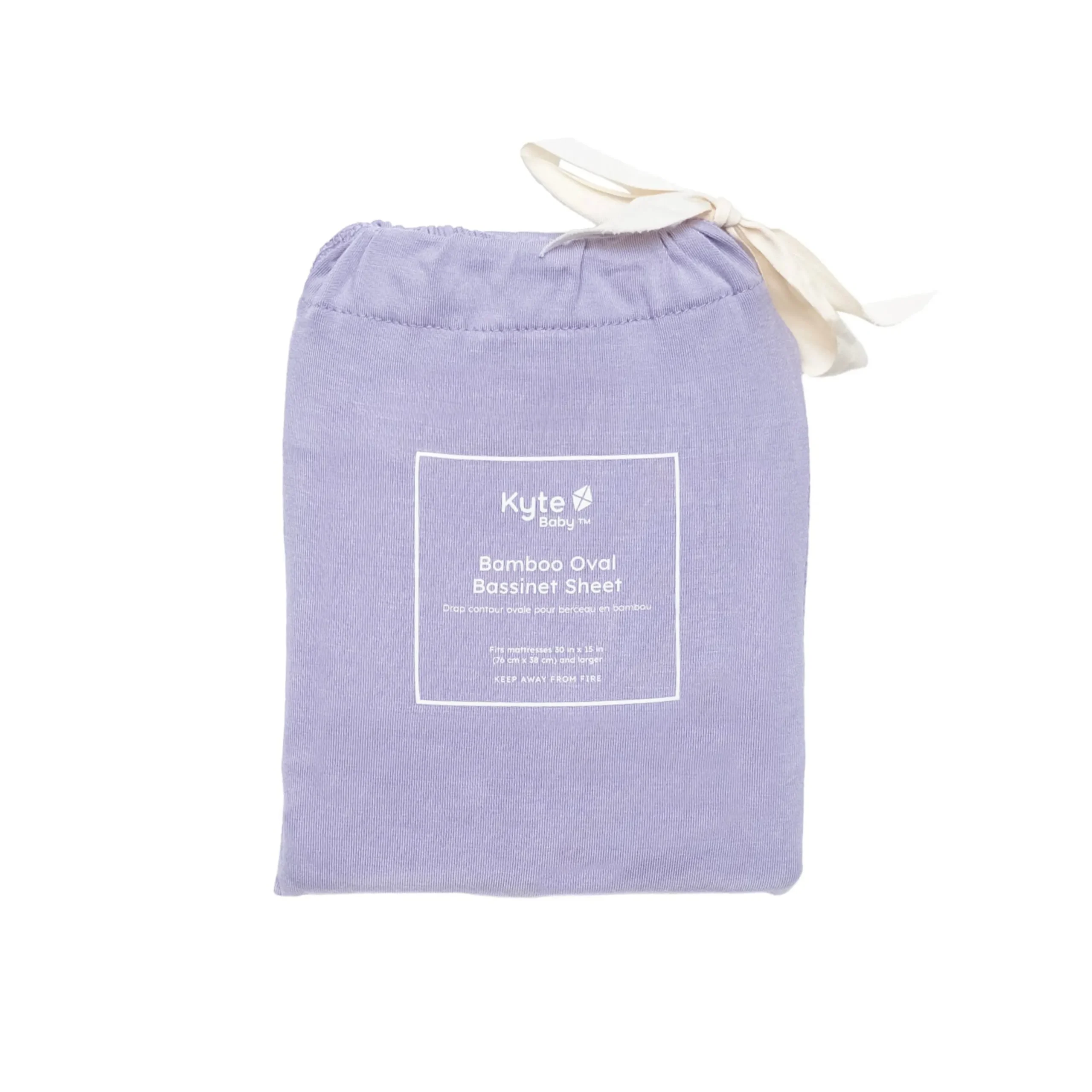 Oval Bassinet Sheet in Taro