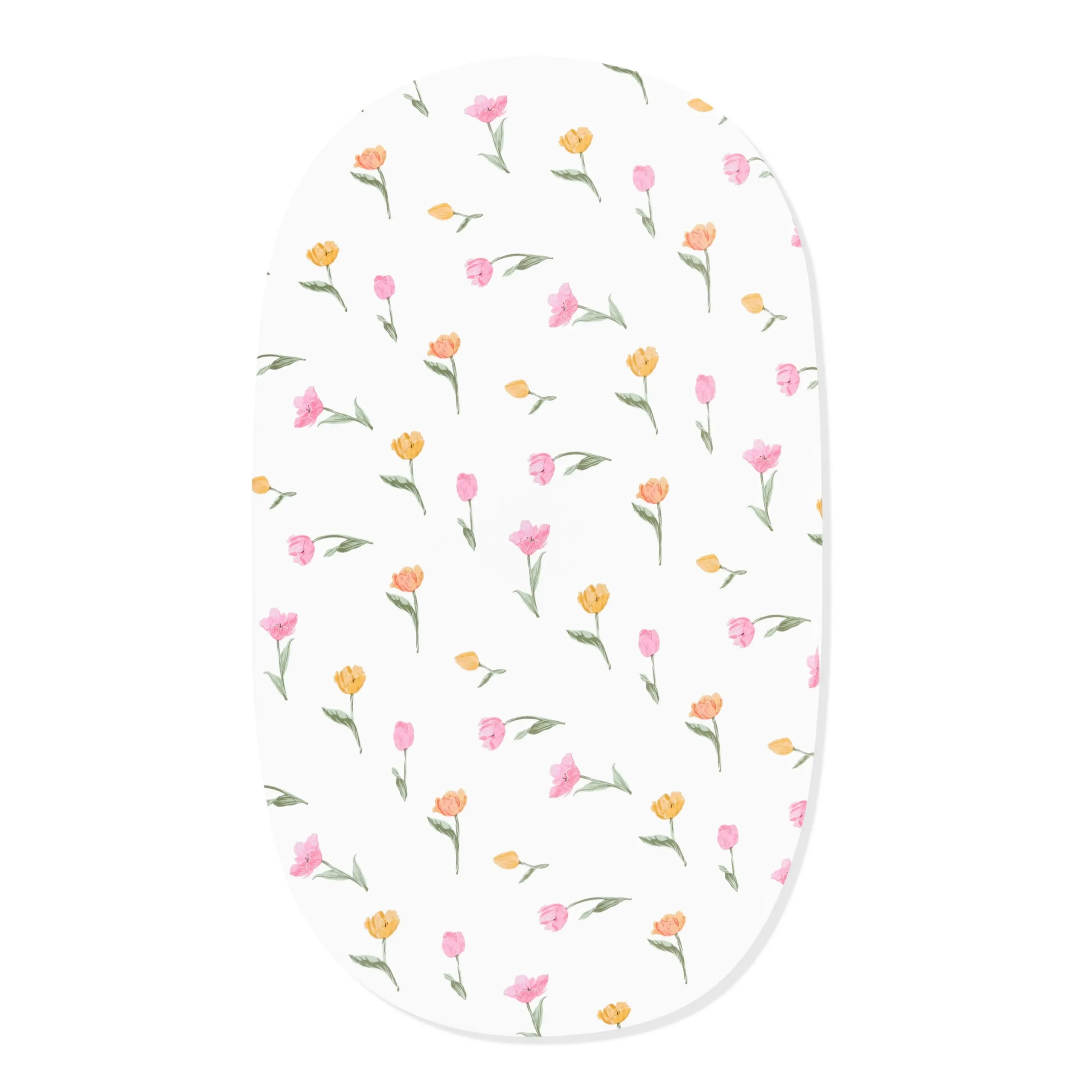 Oval Bassinet Sheet in Tulip