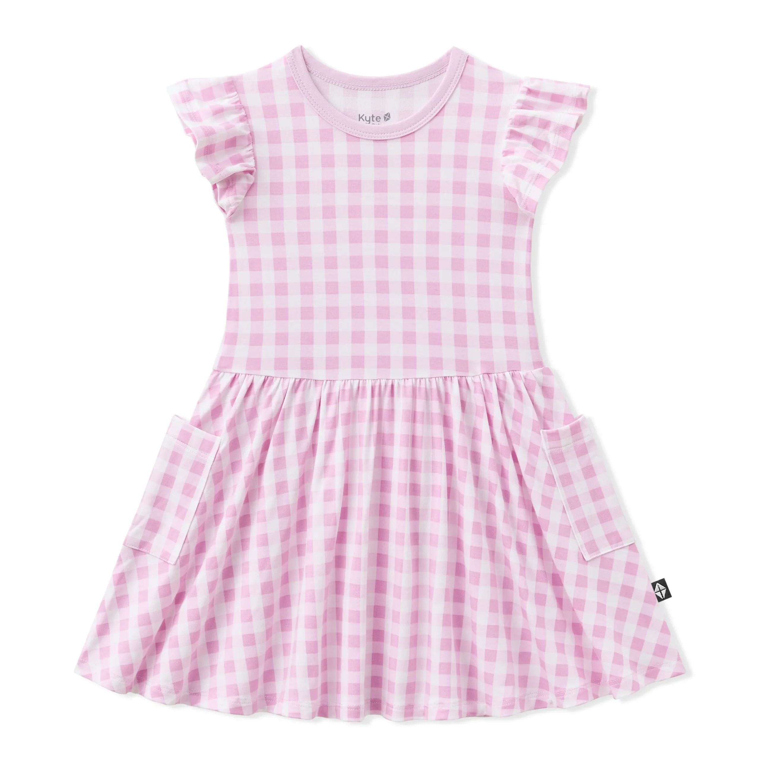 Pocket Dress in Gingham Thistle