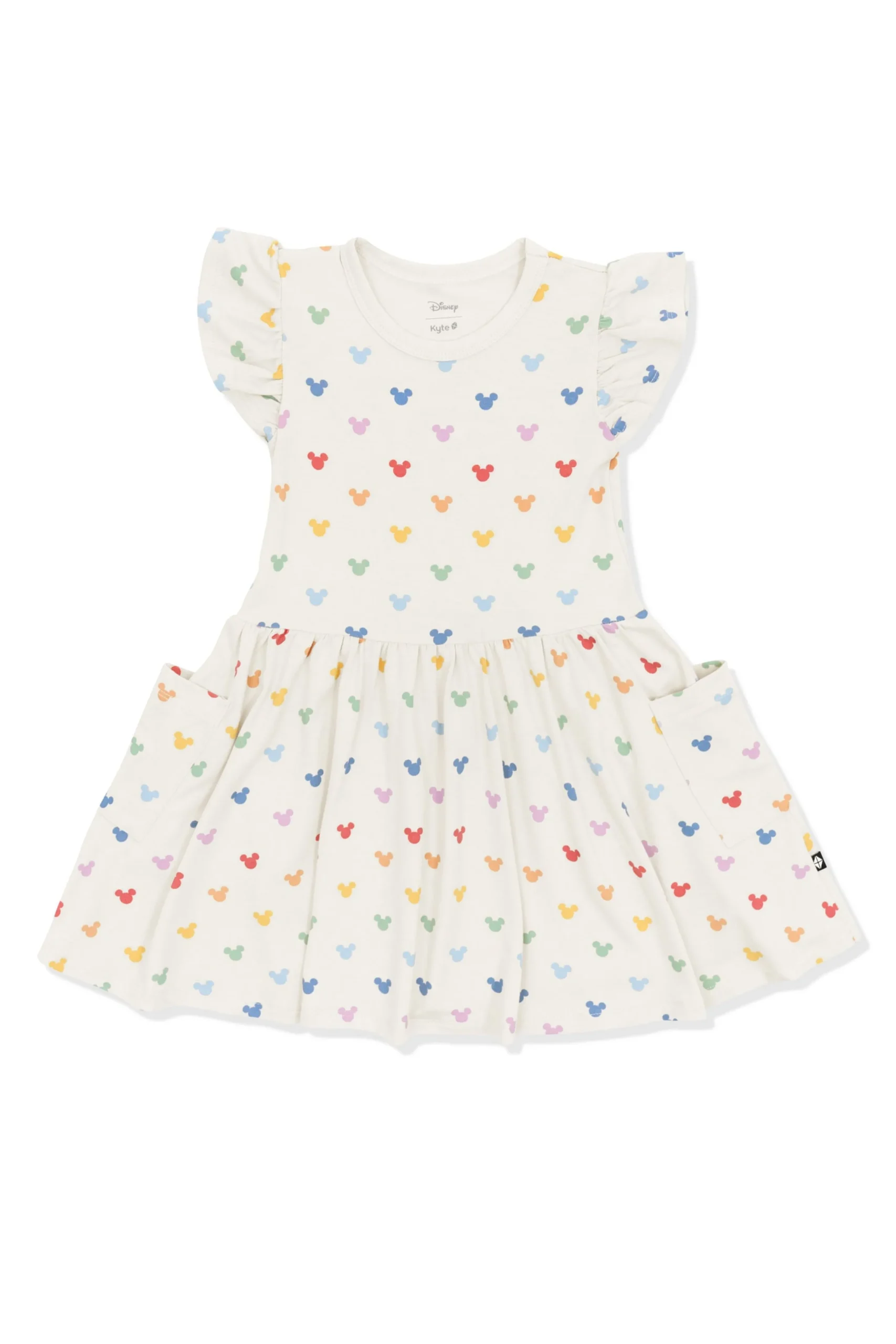 Pocket Dress in Pastel Mickey Mouse