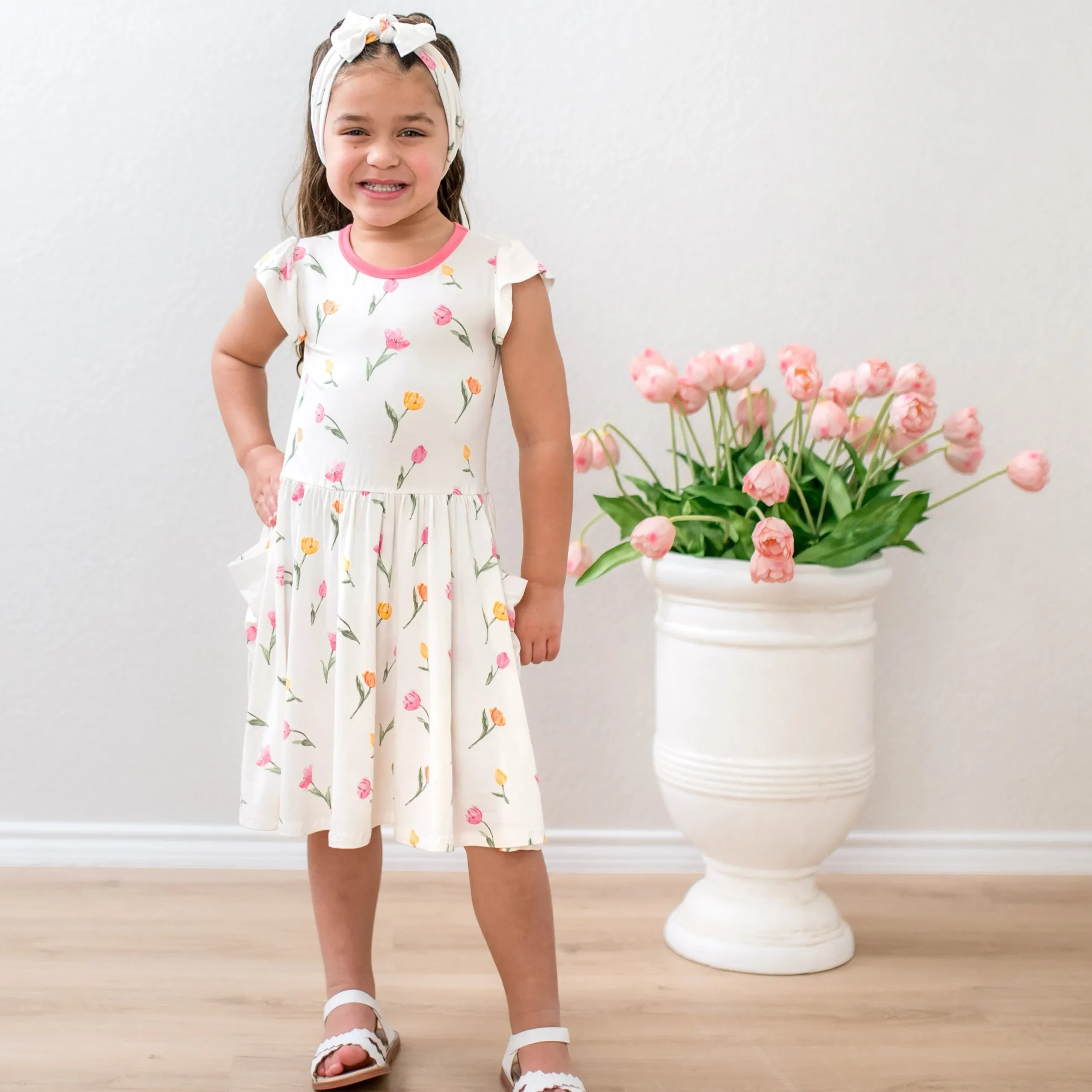 Pocket Dress in Tulip