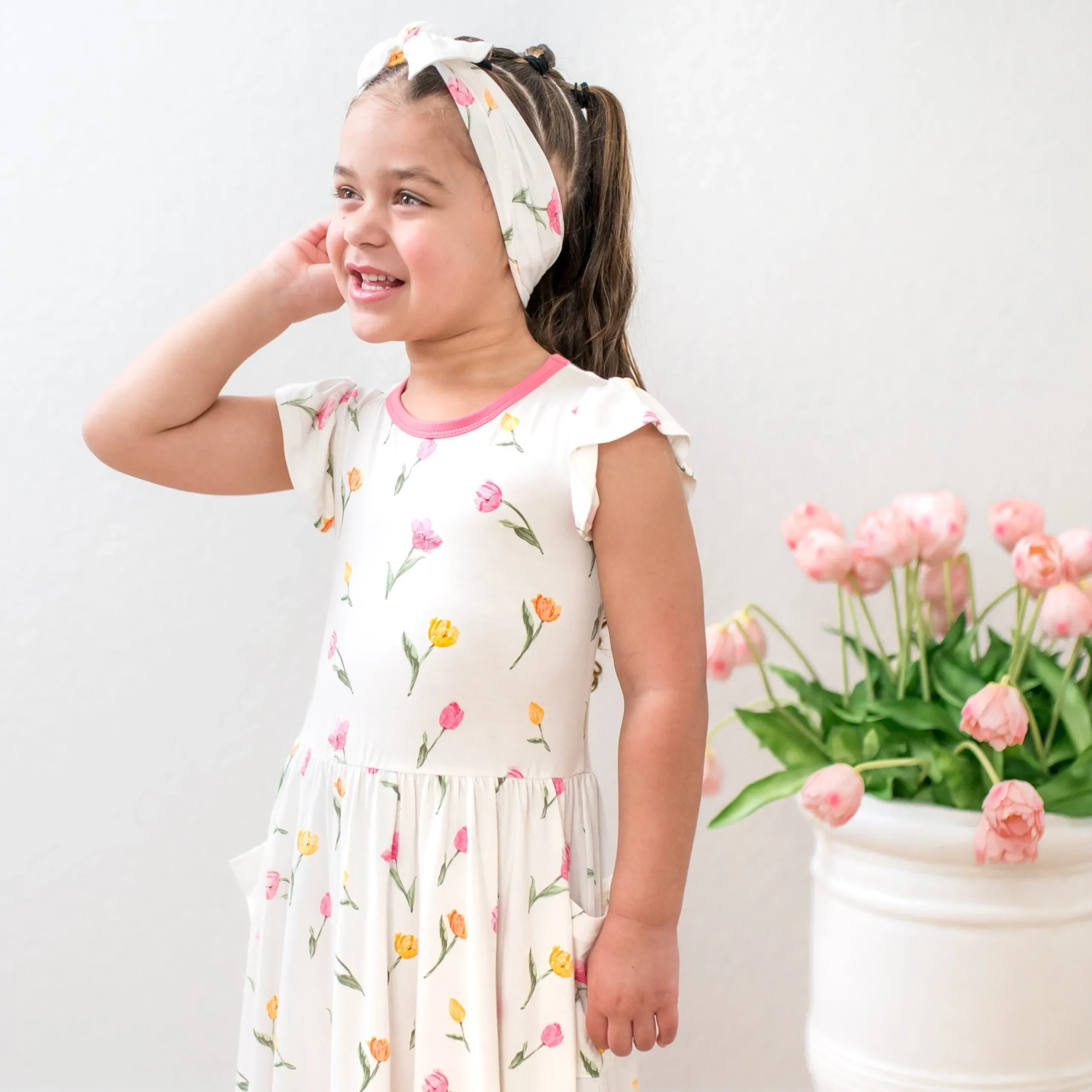 Pocket Dress in Tulip