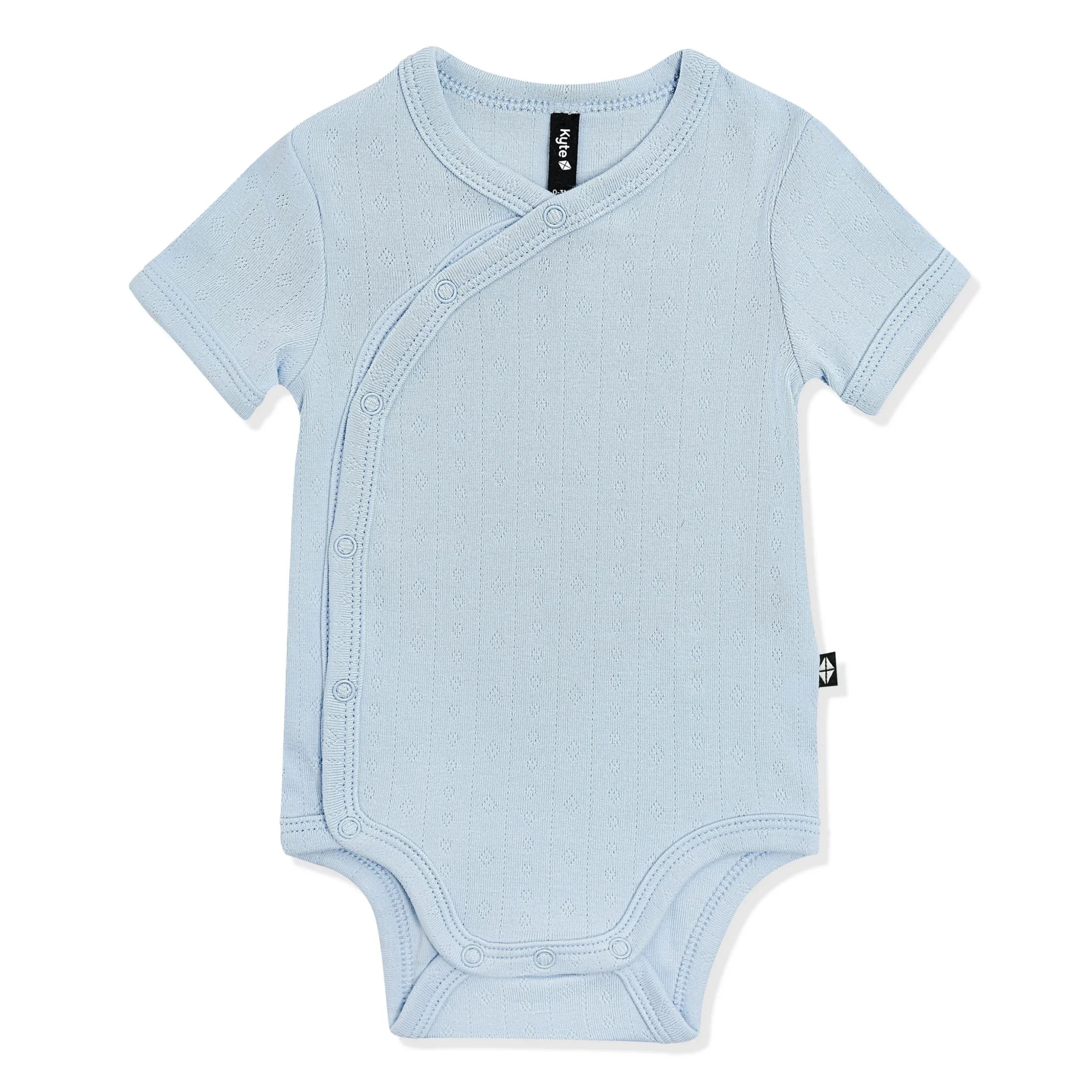 Pointelle Kimono Bodysuit in Breeze