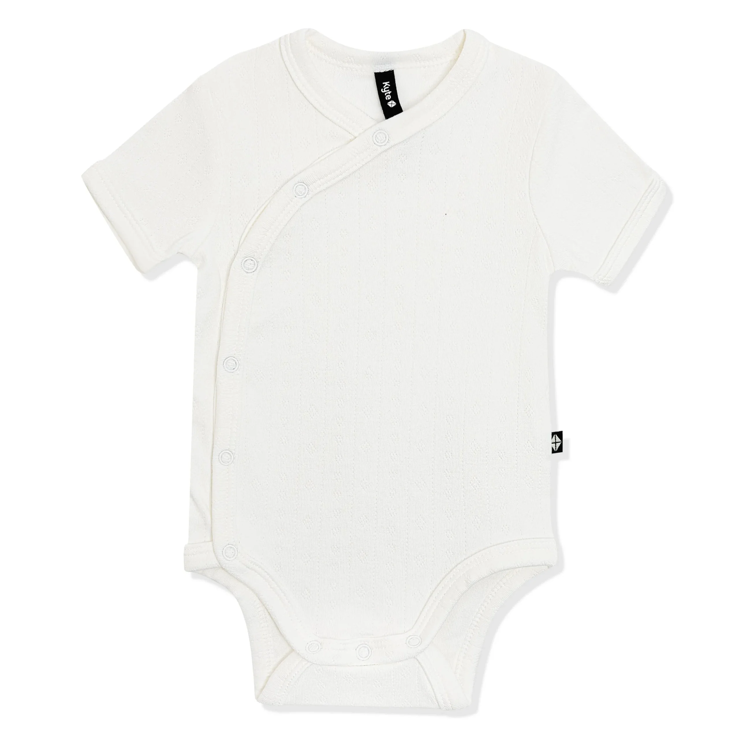 Pointelle Kimono Bodysuit in Cloud