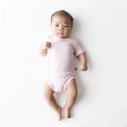 Pointelle Kimono Bodysuit in Sakura