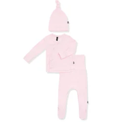 Pointelle Take Me Home Set with Cap in Sakura