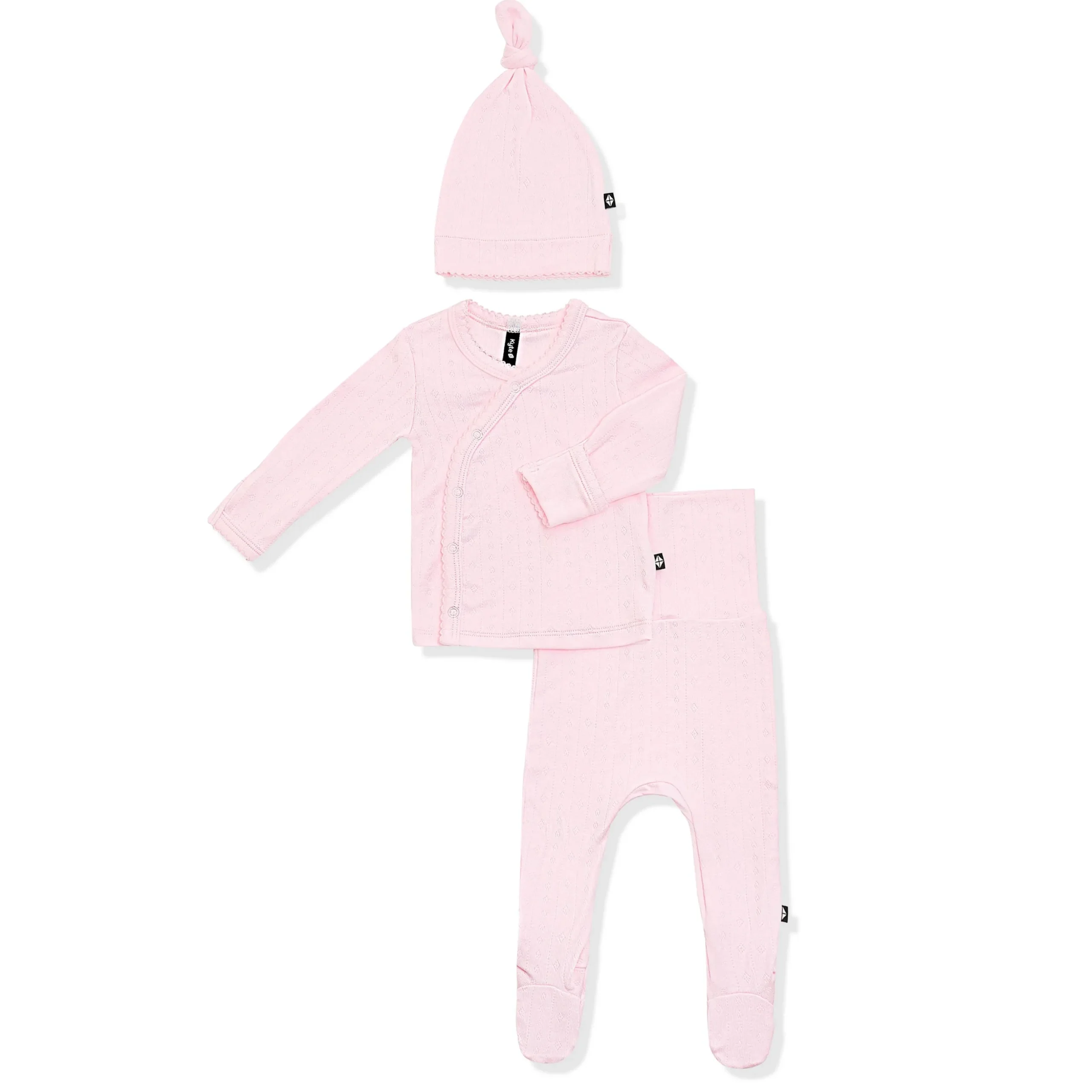 Pointelle Take Me Home Set with Cap in Sakura