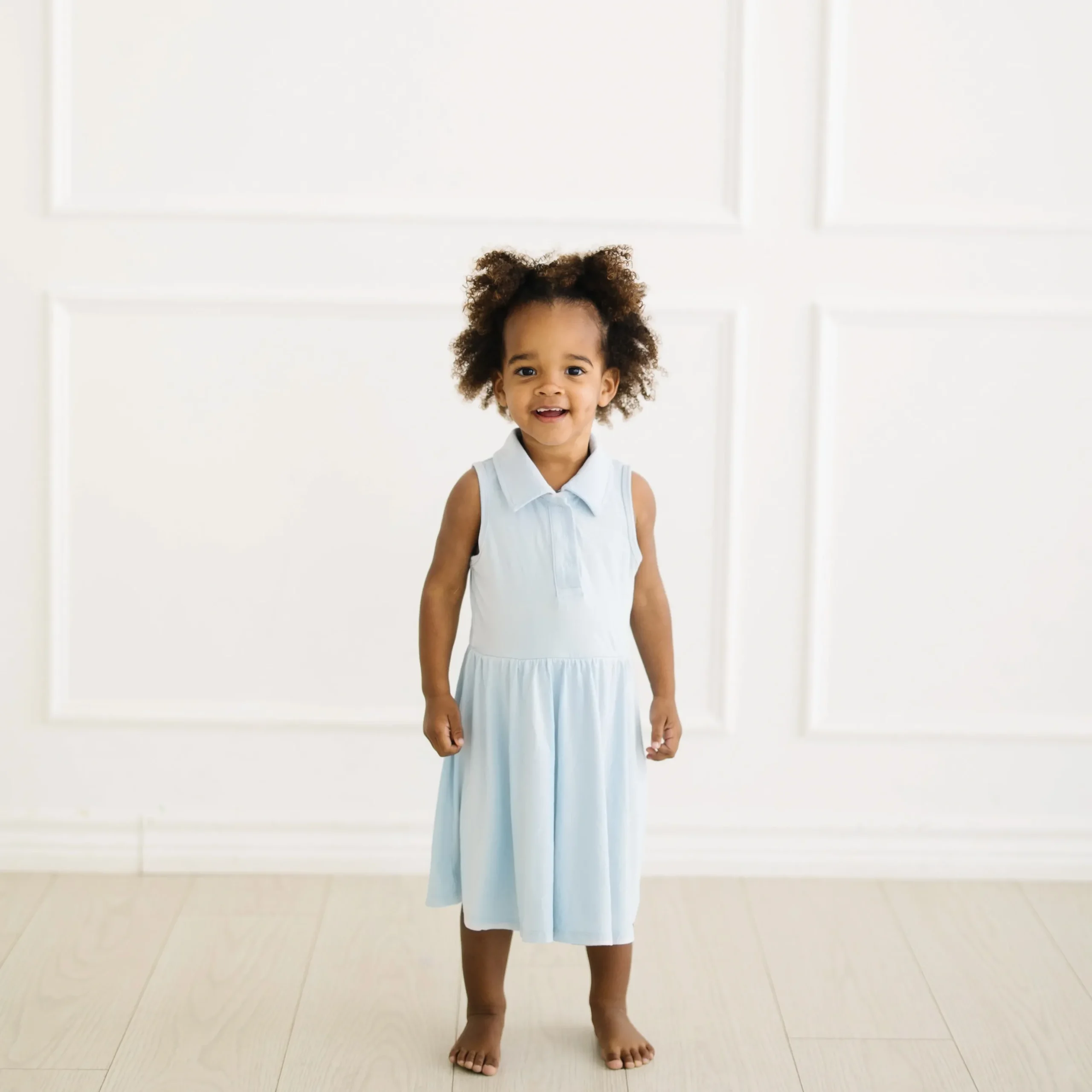 Polo Bodysuit Dress in Breeze