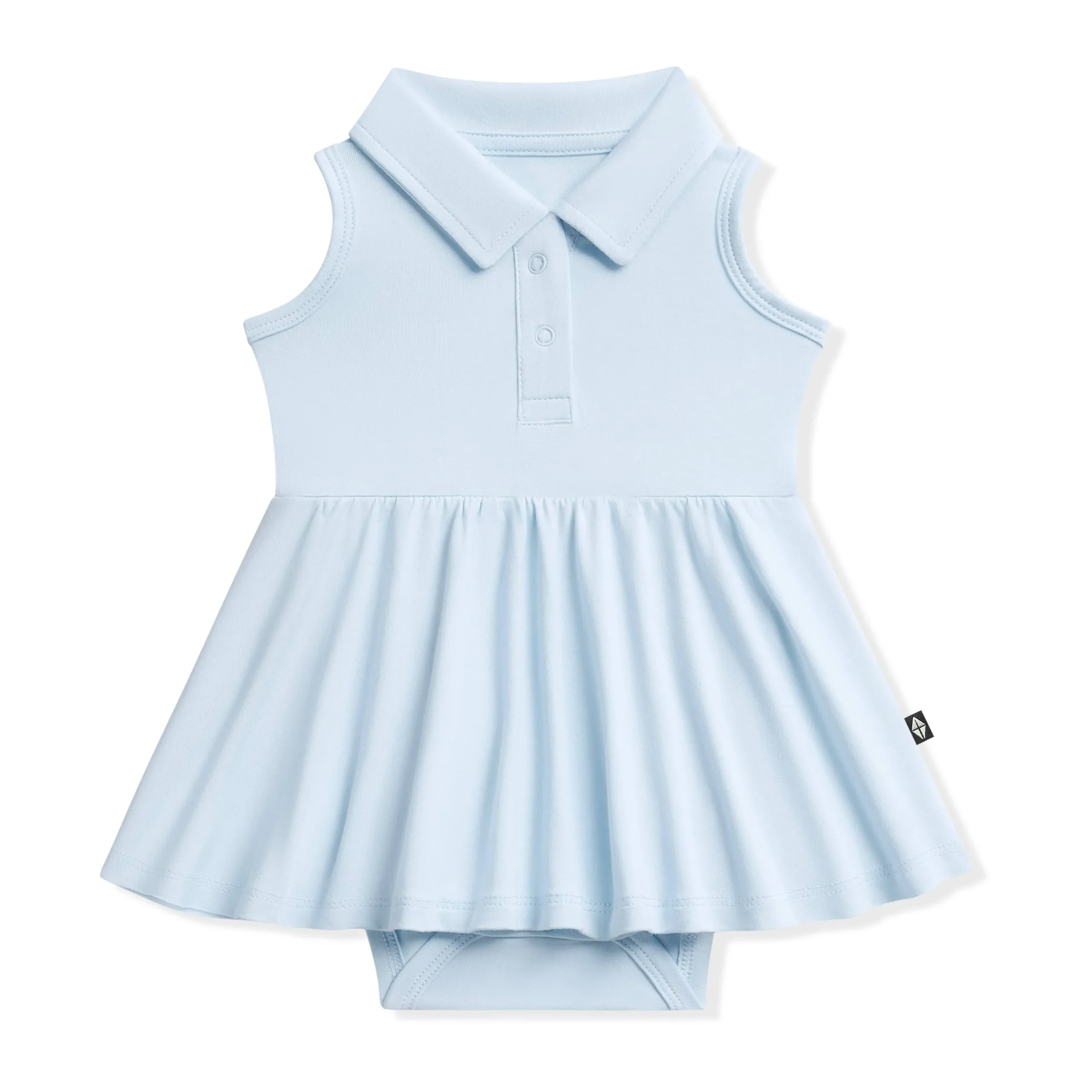 Polo Bodysuit Dress in Breeze