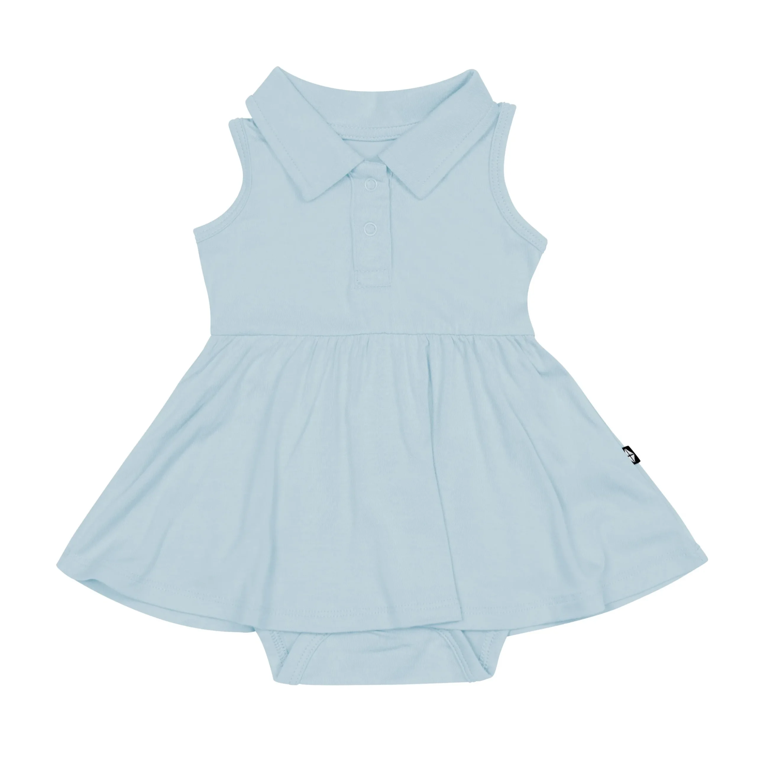 Polo Bodysuit Dress in Fog