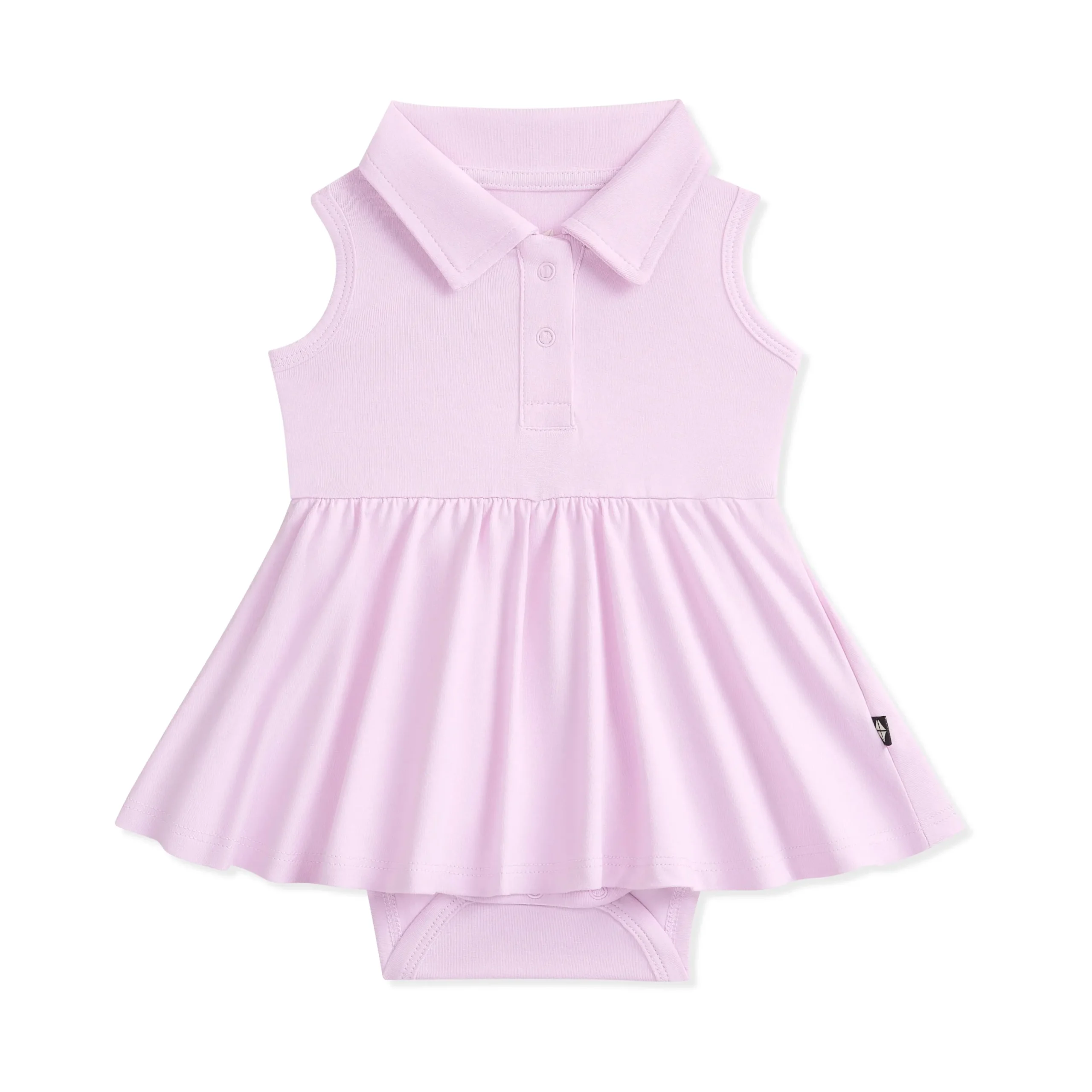 Polo Bodysuit Dress in Thistle