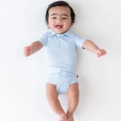 Polo Bodysuit in Breeze