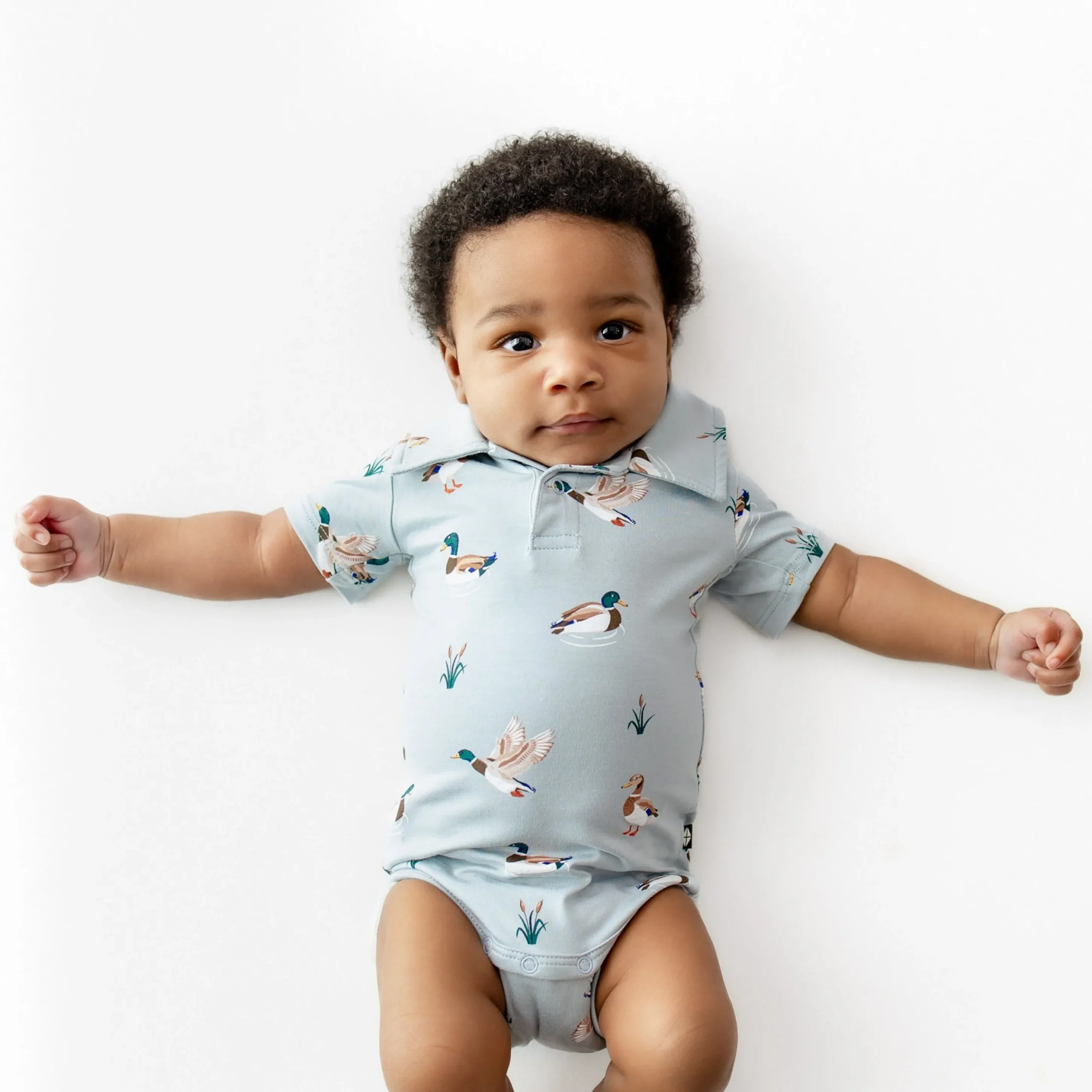 Polo Bodysuit in Mallard Duck