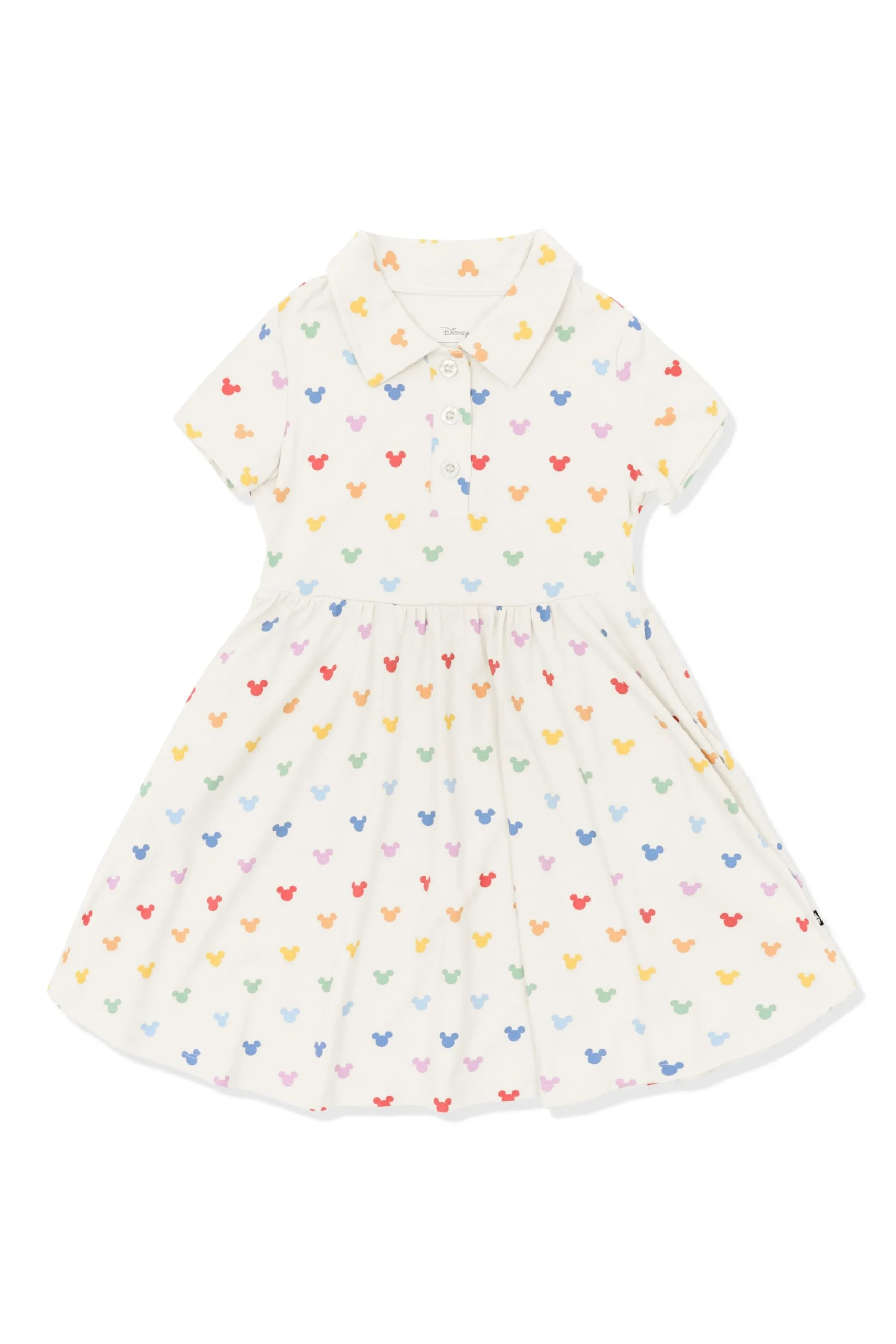 Polo Dress in Pastel Mickey Mouse