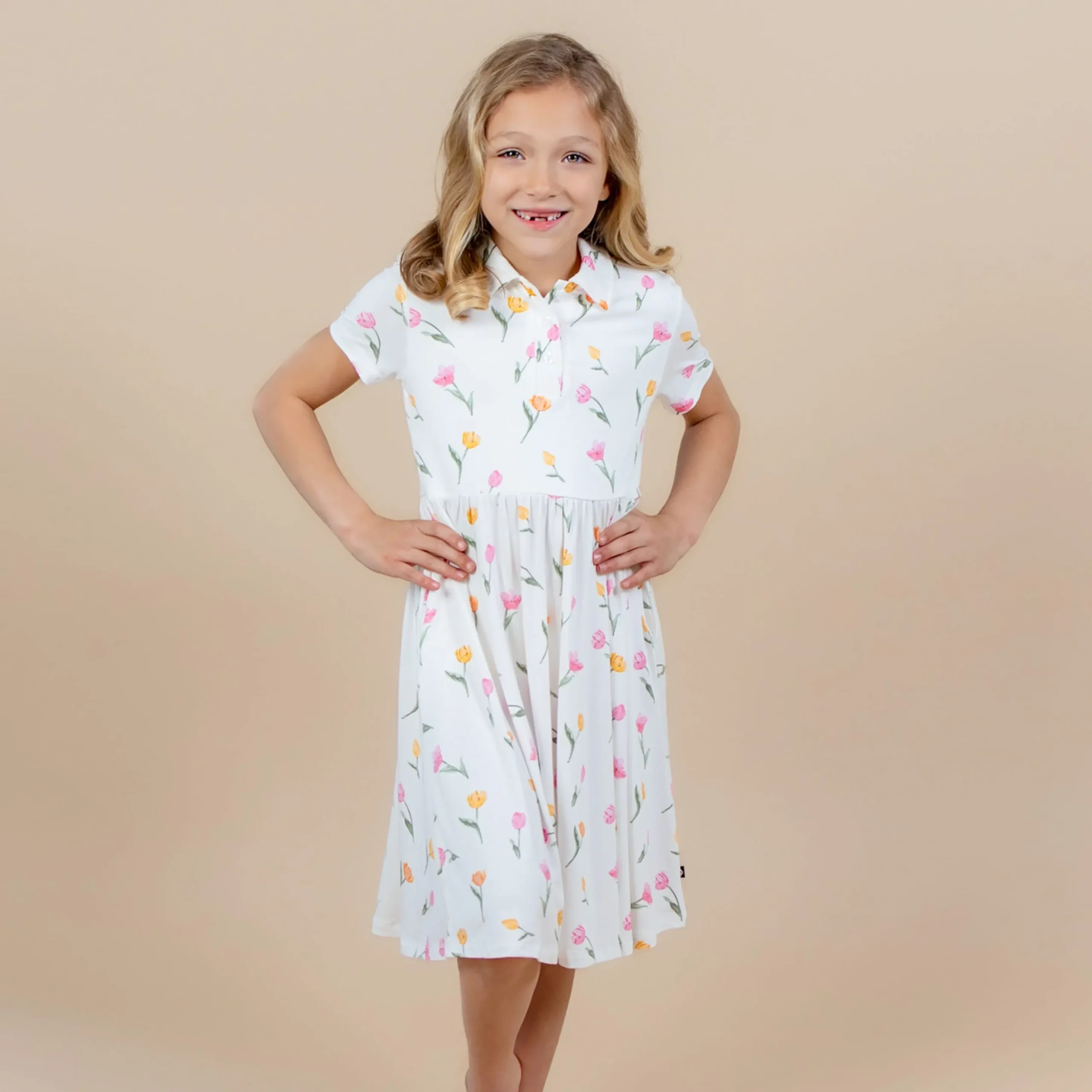 Polo Dress in Tulip