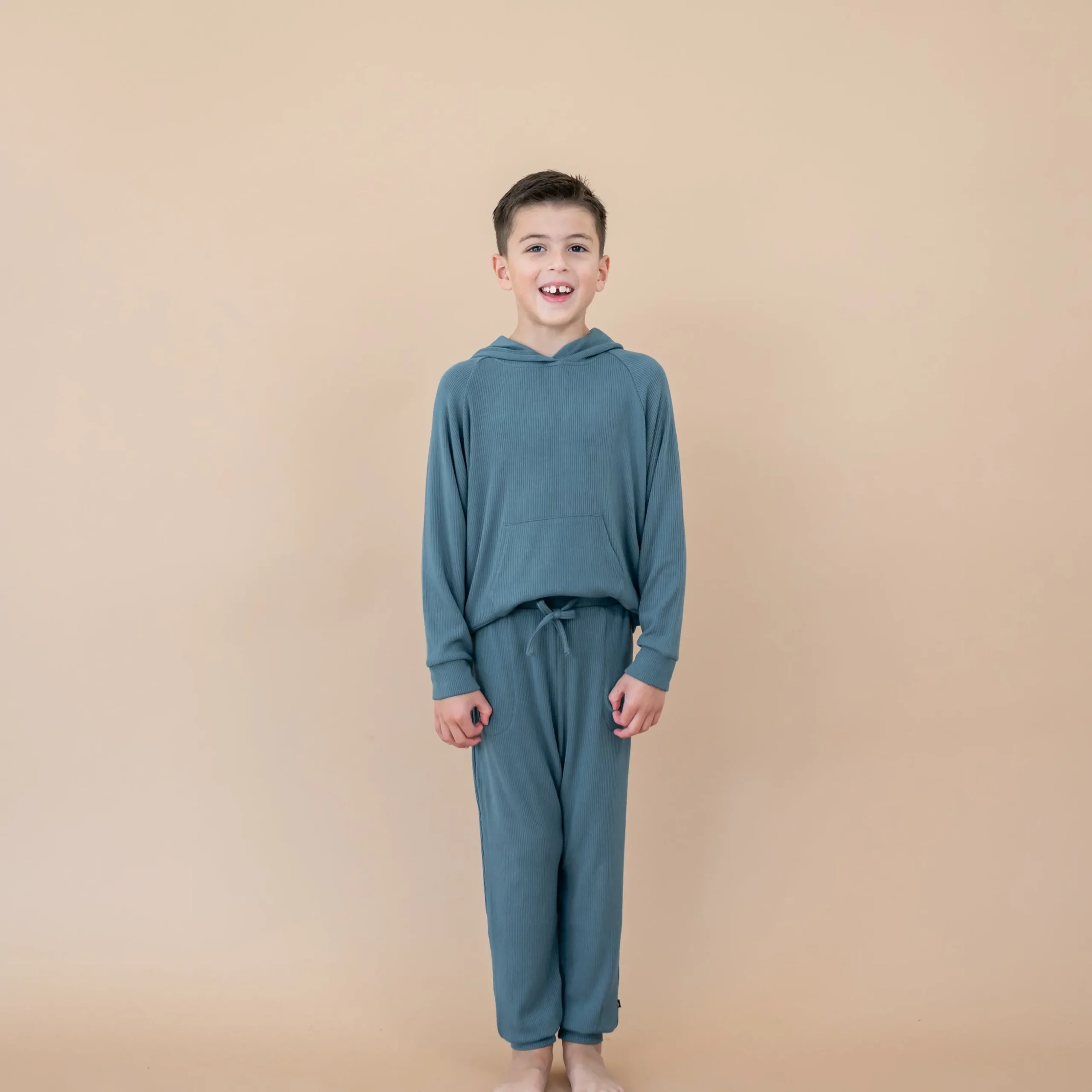 Ribbed Jogger Pant in Atlantic