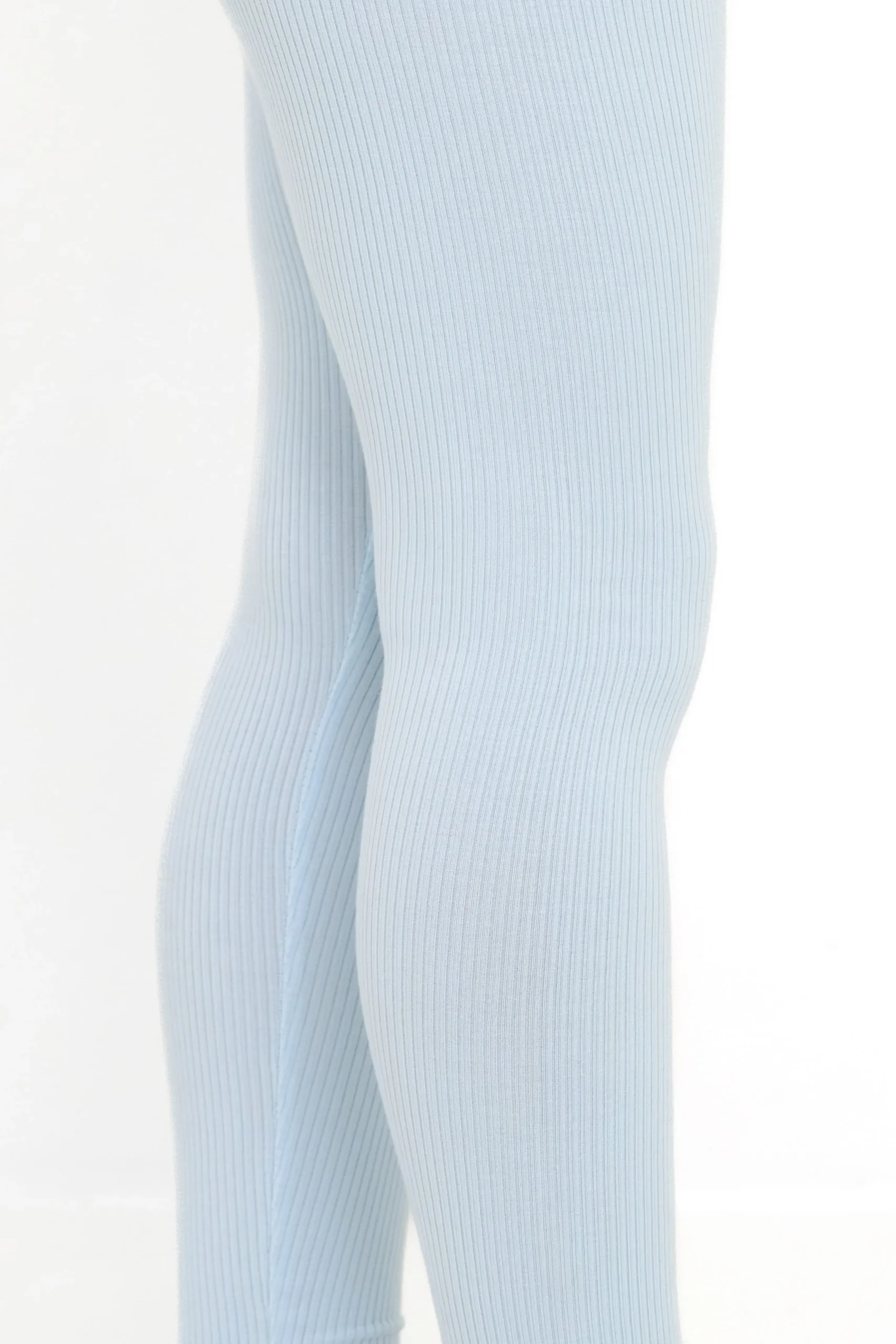 Ribbed Leggings in Breeze