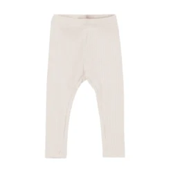 Ribbed Leggings in Oat