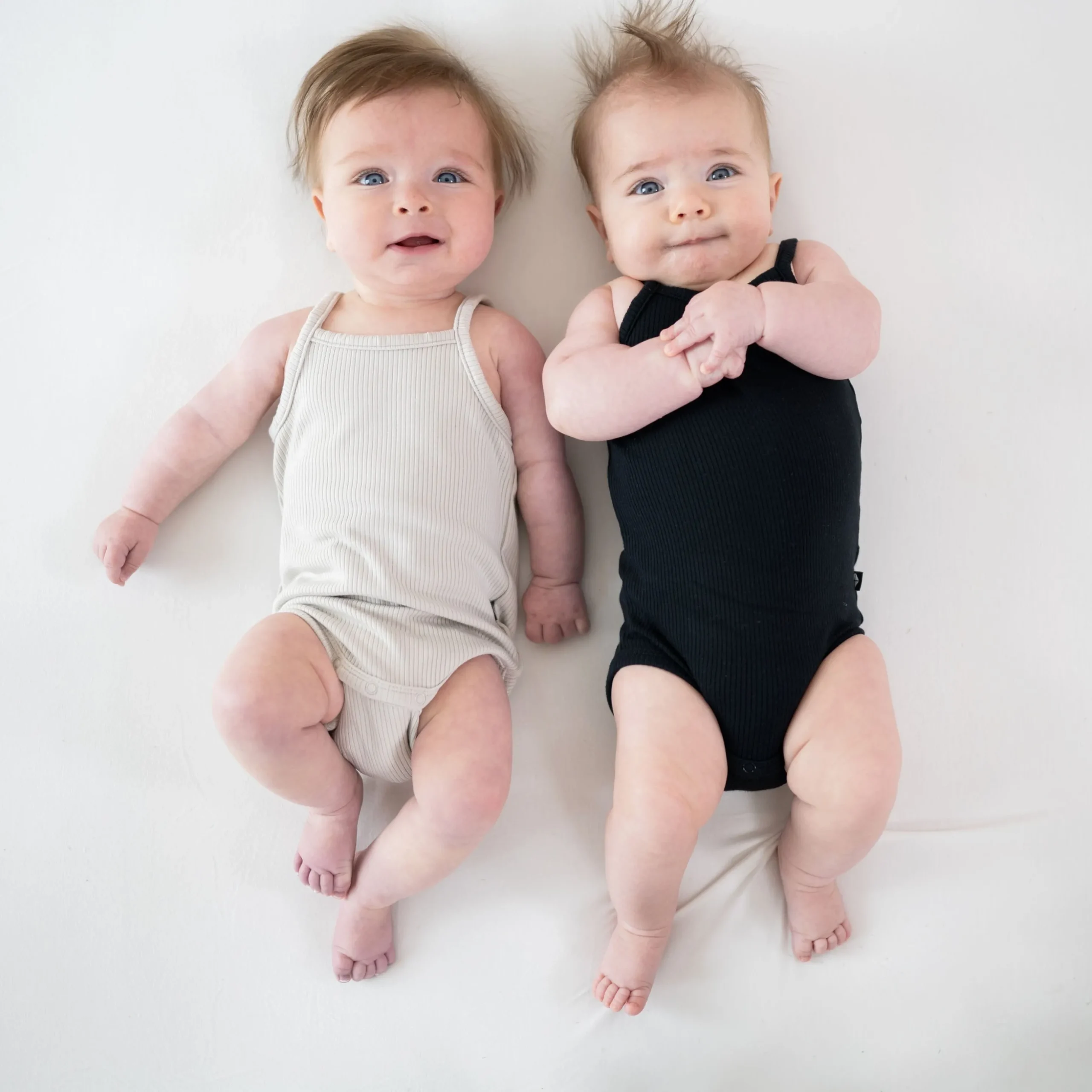 Ribbed Spaghetti Strap Bodysuit in Oat
