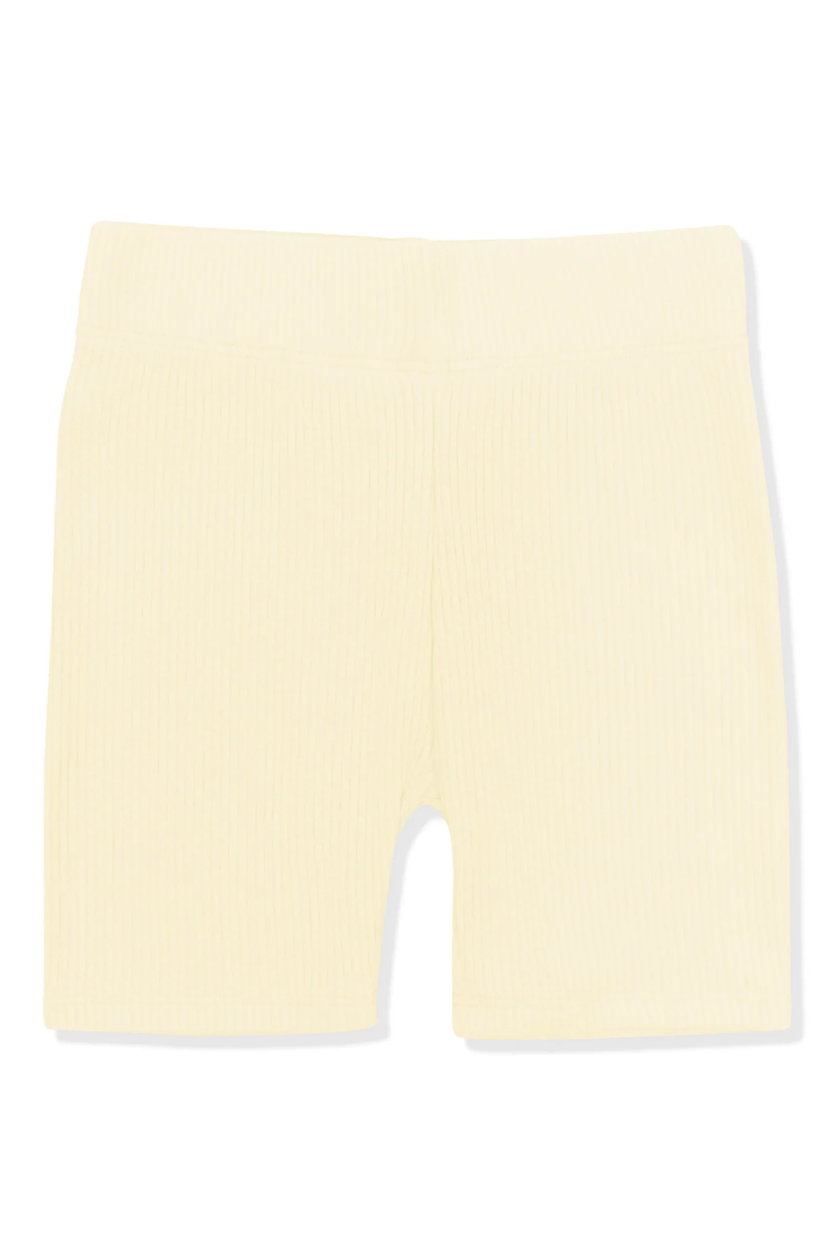 Ribbed Toddler Biker Shorts in Chamomile