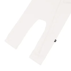 Ribbed Zipper Romper in Cloud