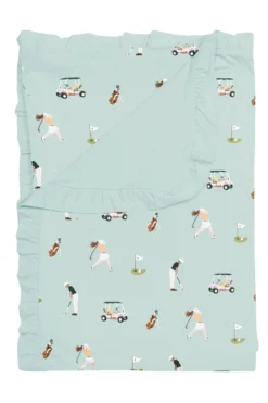 Ruffle Toddler Blanket in Golf 0.5