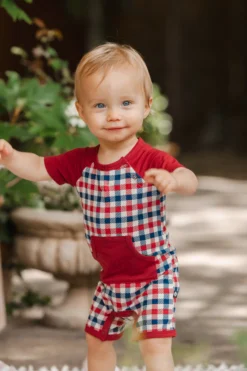 Shortall in Patriotic Gingham