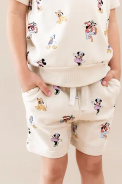 Short Sleeve Jogger Set in Mickey Mouse and Friends