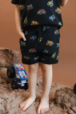 Short Sleeve Jogger Set in Monster Truck