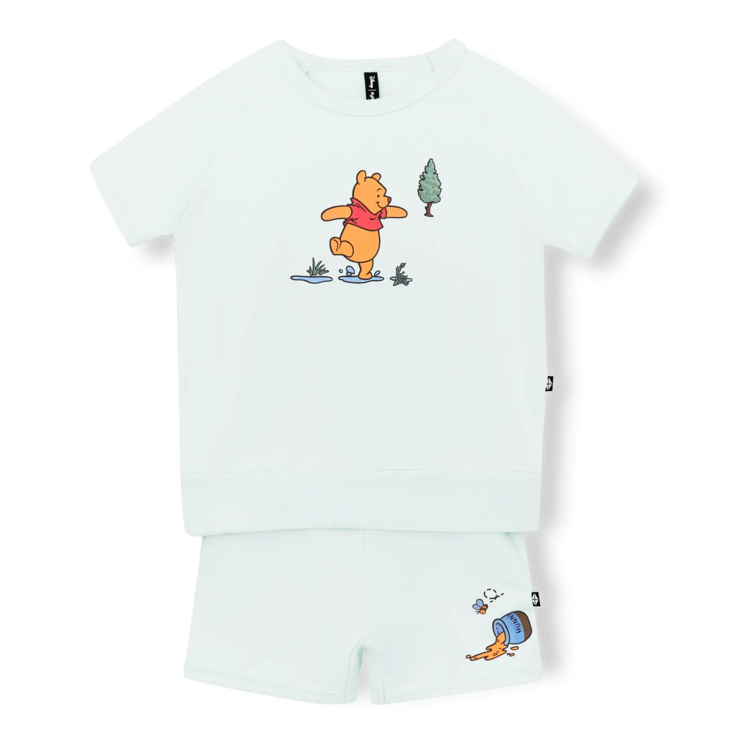 Short Sleeve Jogger Set in Winnie the Pooh on Dew