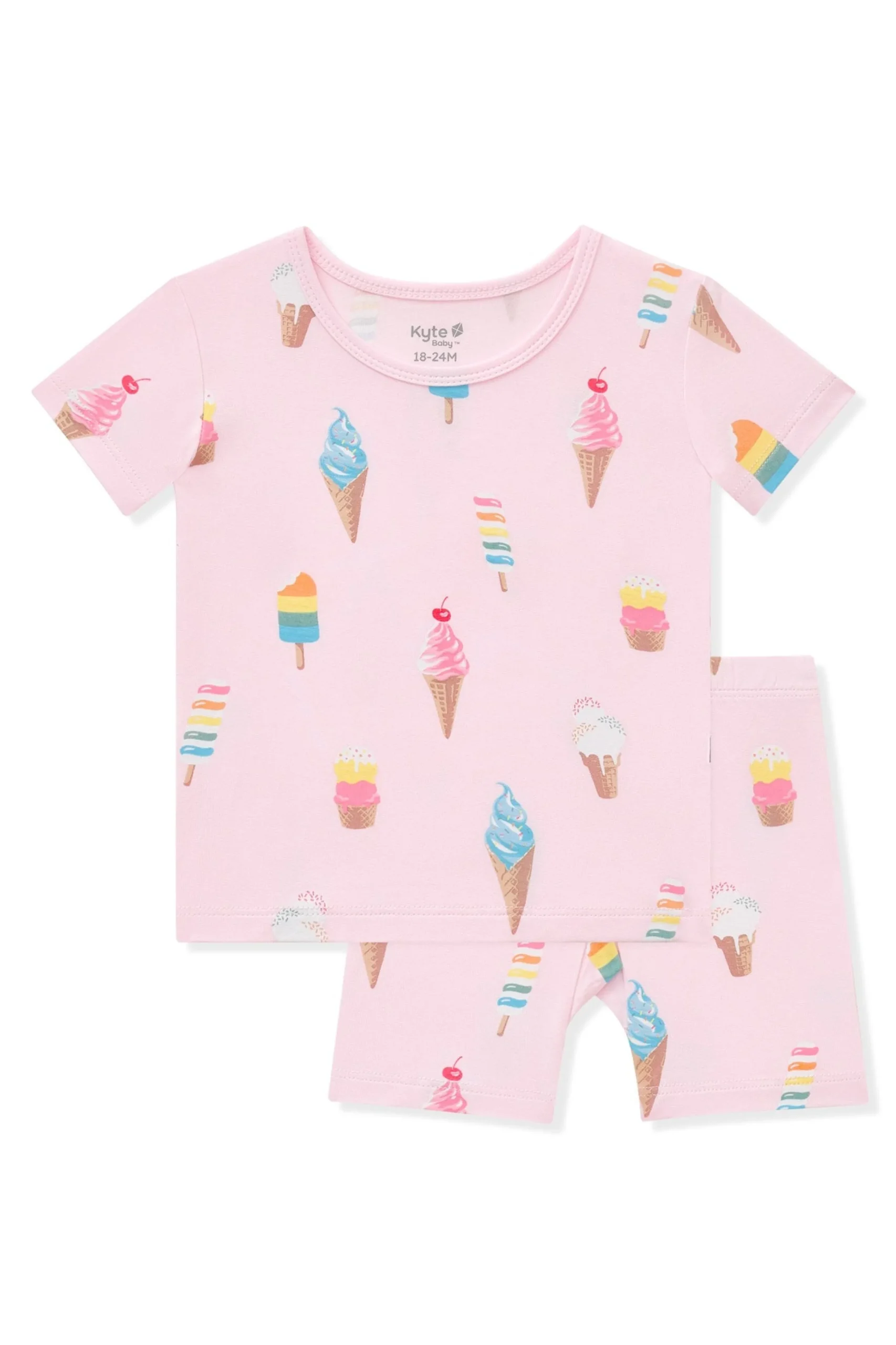 Short Sleeve Pajamas in Sakura Ice Cream