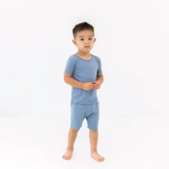 Short Sleeve Pajamas in Slate