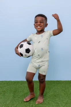 Short Sleeve Pajamas in Soccer