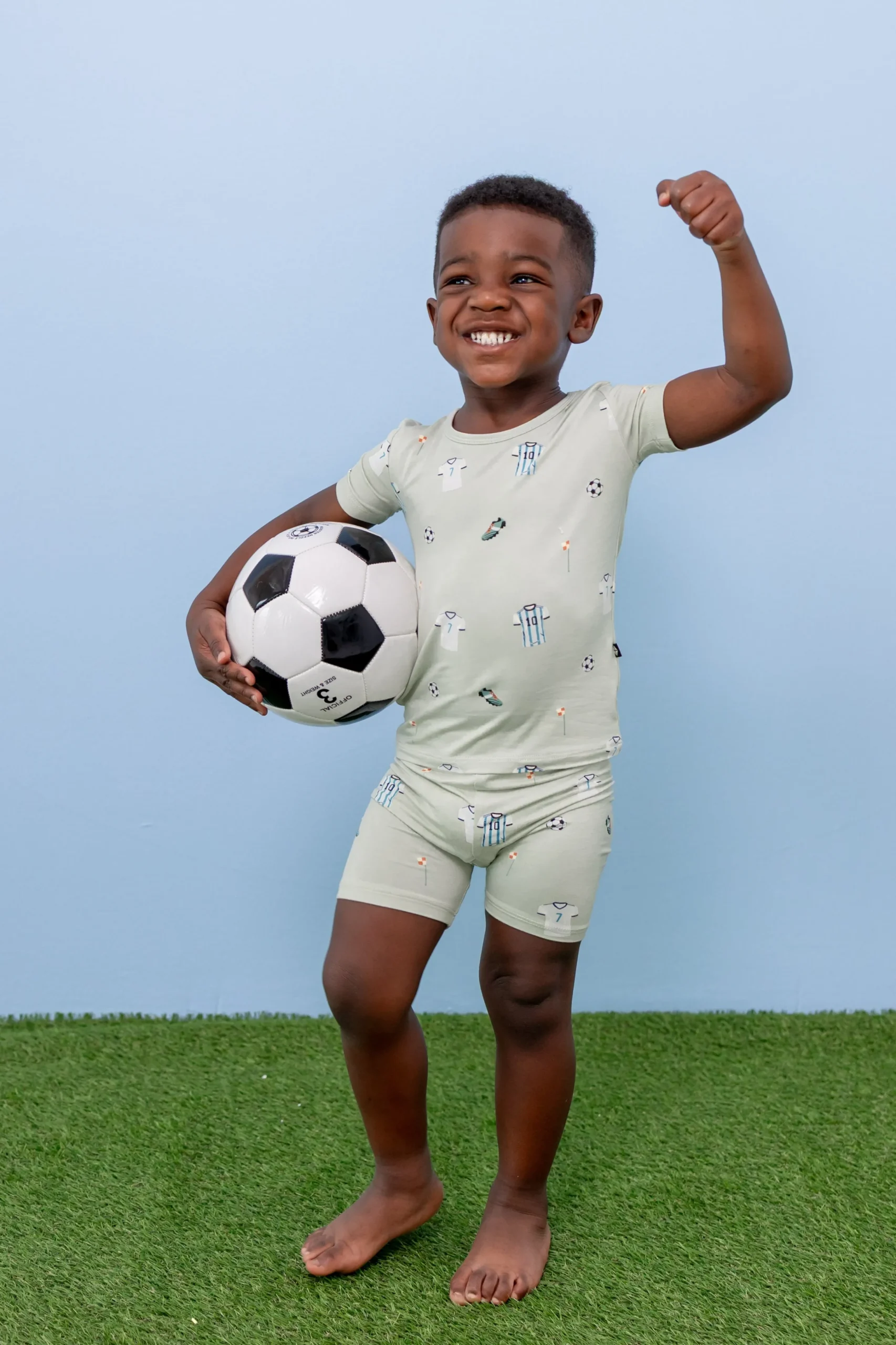 Short Sleeve Pajamas in Soccer