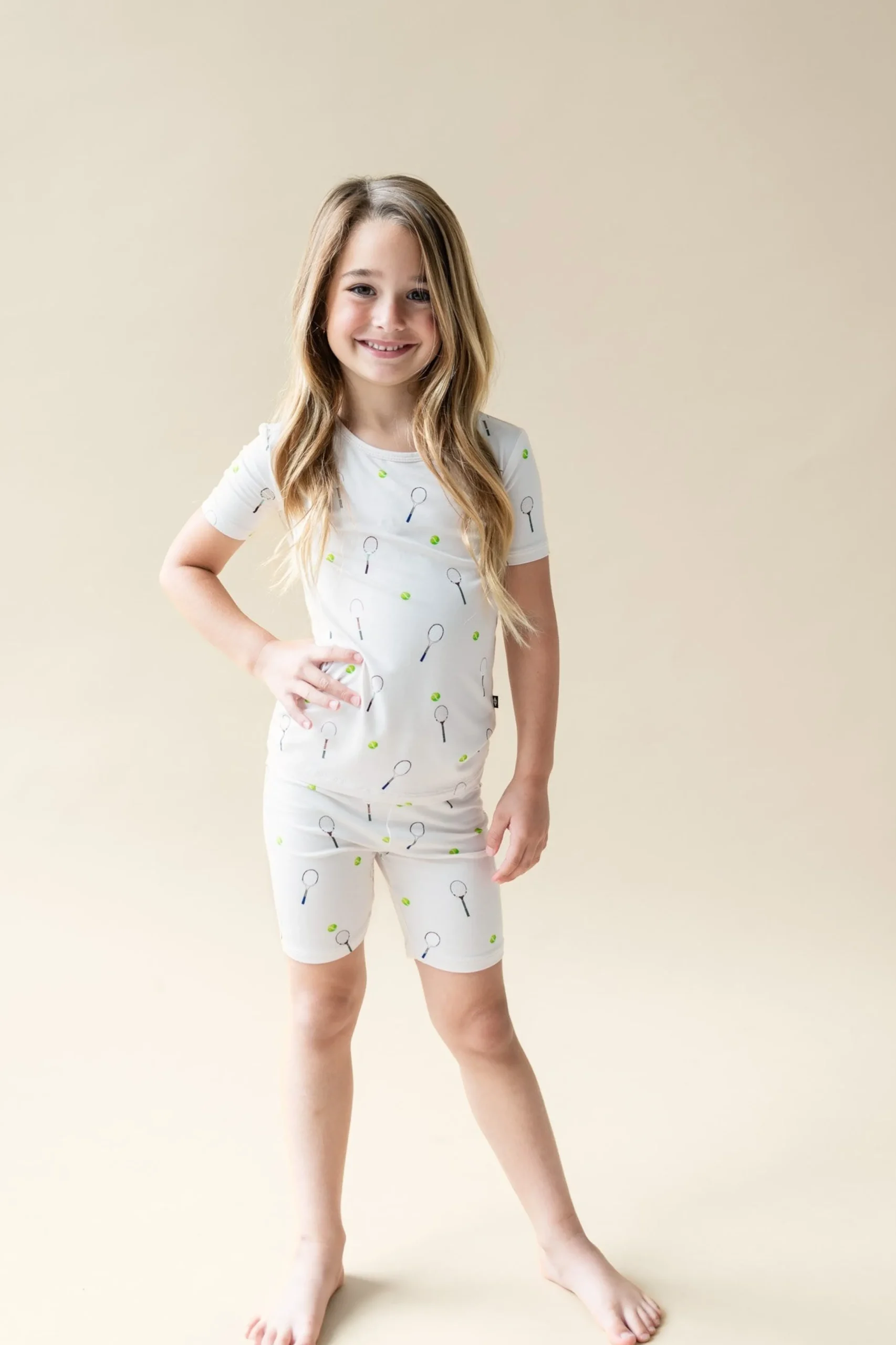 Short Sleeve Pajamas in Tennis
