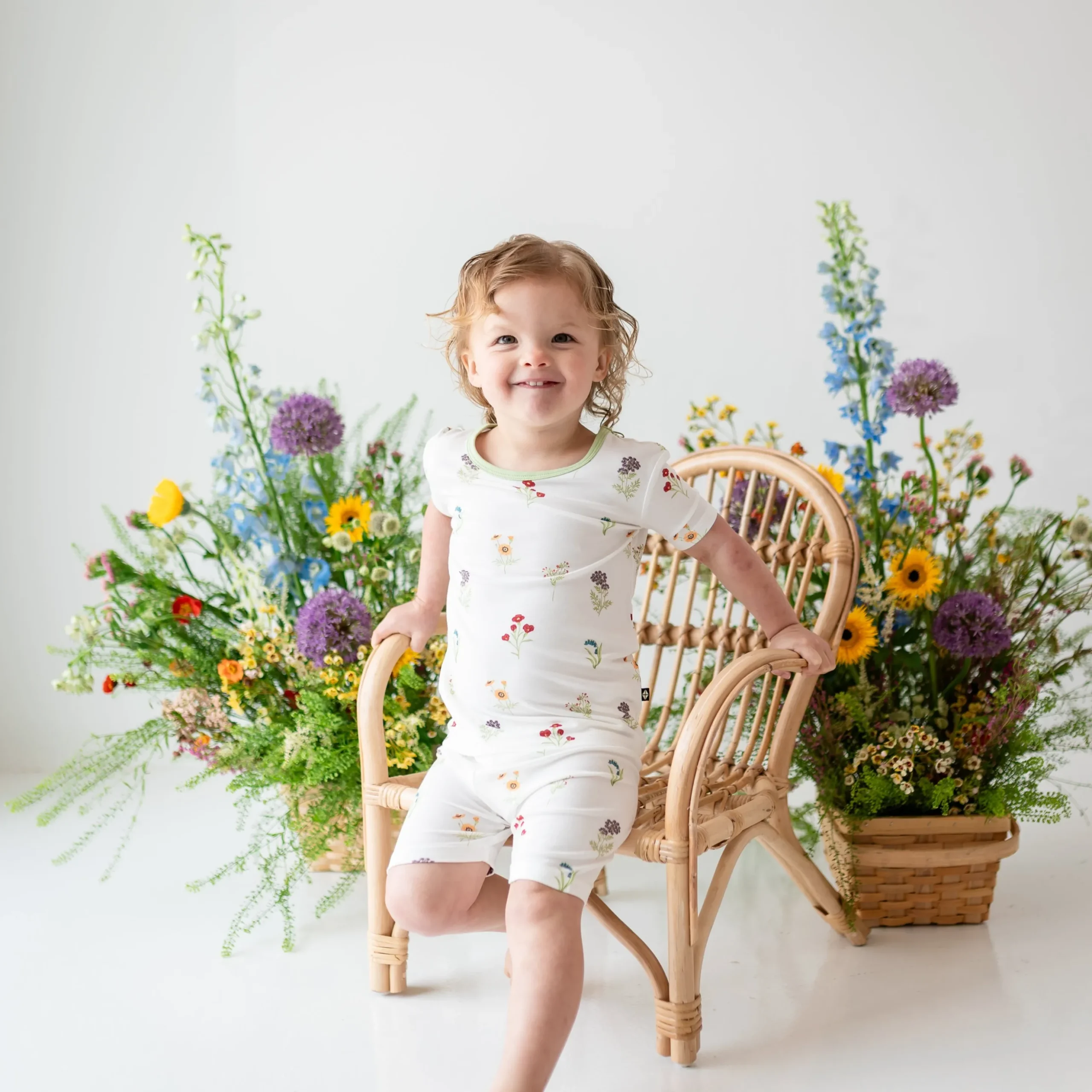 Short Sleeve Pajamas in Wildflower