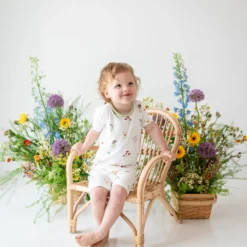 Short Sleeve Pajamas in Wildflower