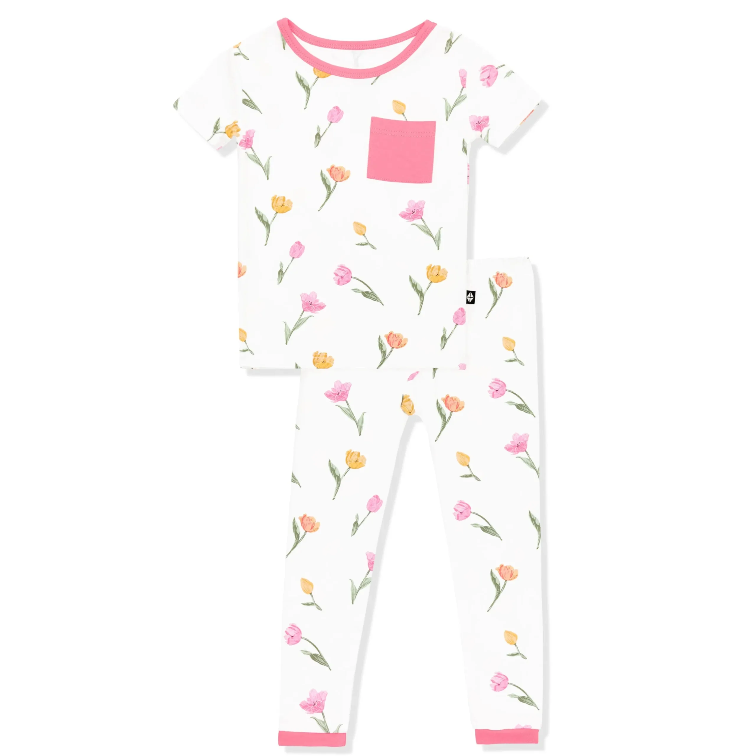 Short Sleeve with Pants Pajamas in Tulip