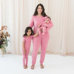 Short Sleeve with Pants Pajamas in Apple Blossom