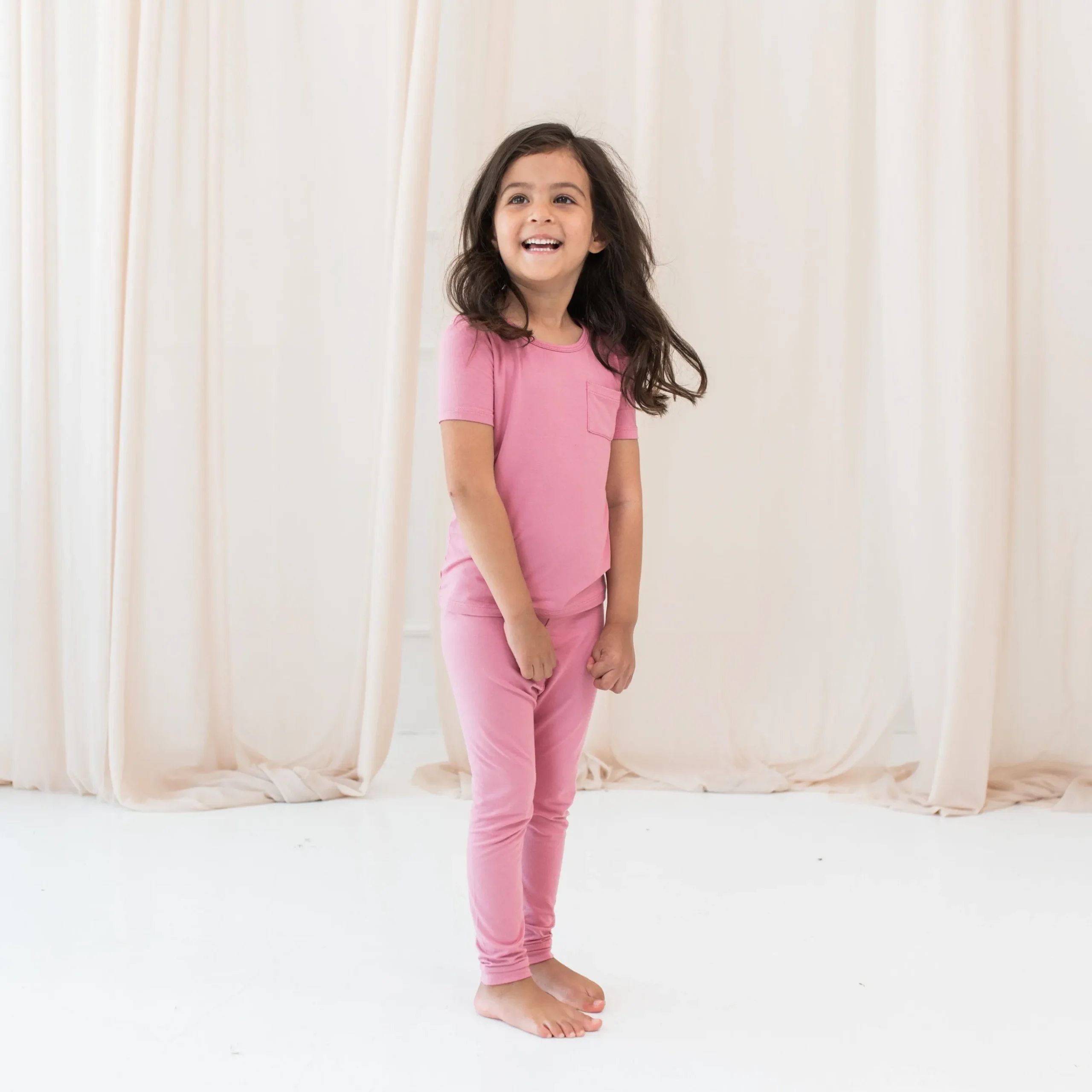 Short Sleeve with Pants Pajamas in Apple Blossom
