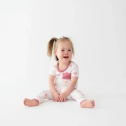 Short Sleeve with Pants Pajamas in Bow