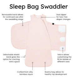 Sleep Bag Swaddler in Blush 1.0