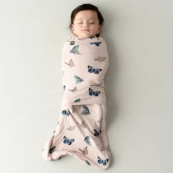 Sleep Bag Swaddler in Blush Butterfly 0.5