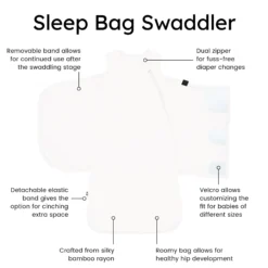 Sleep Bag Swaddler in Cloud 1.0
