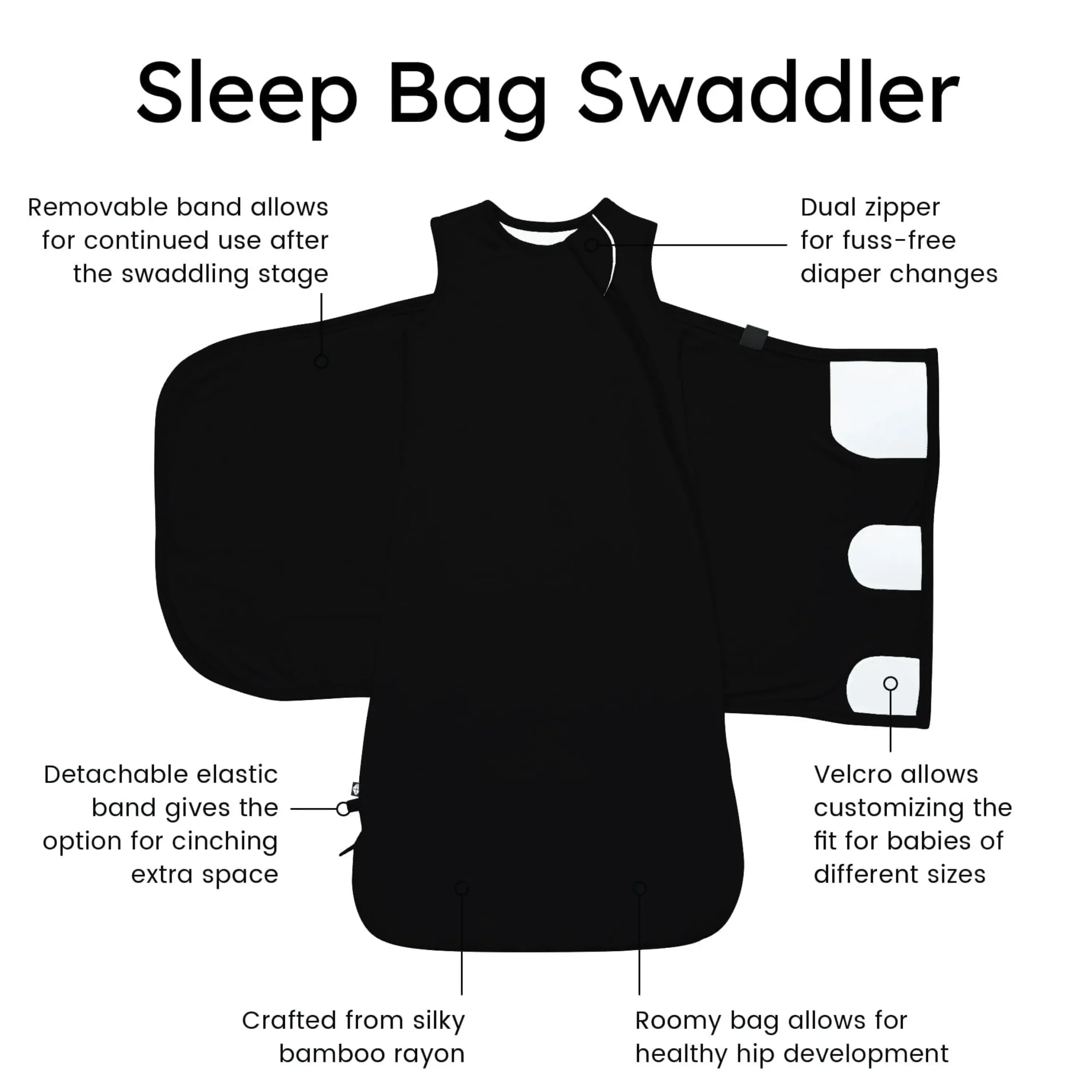 Sleep Bag Swaddler in Midnight 1.0