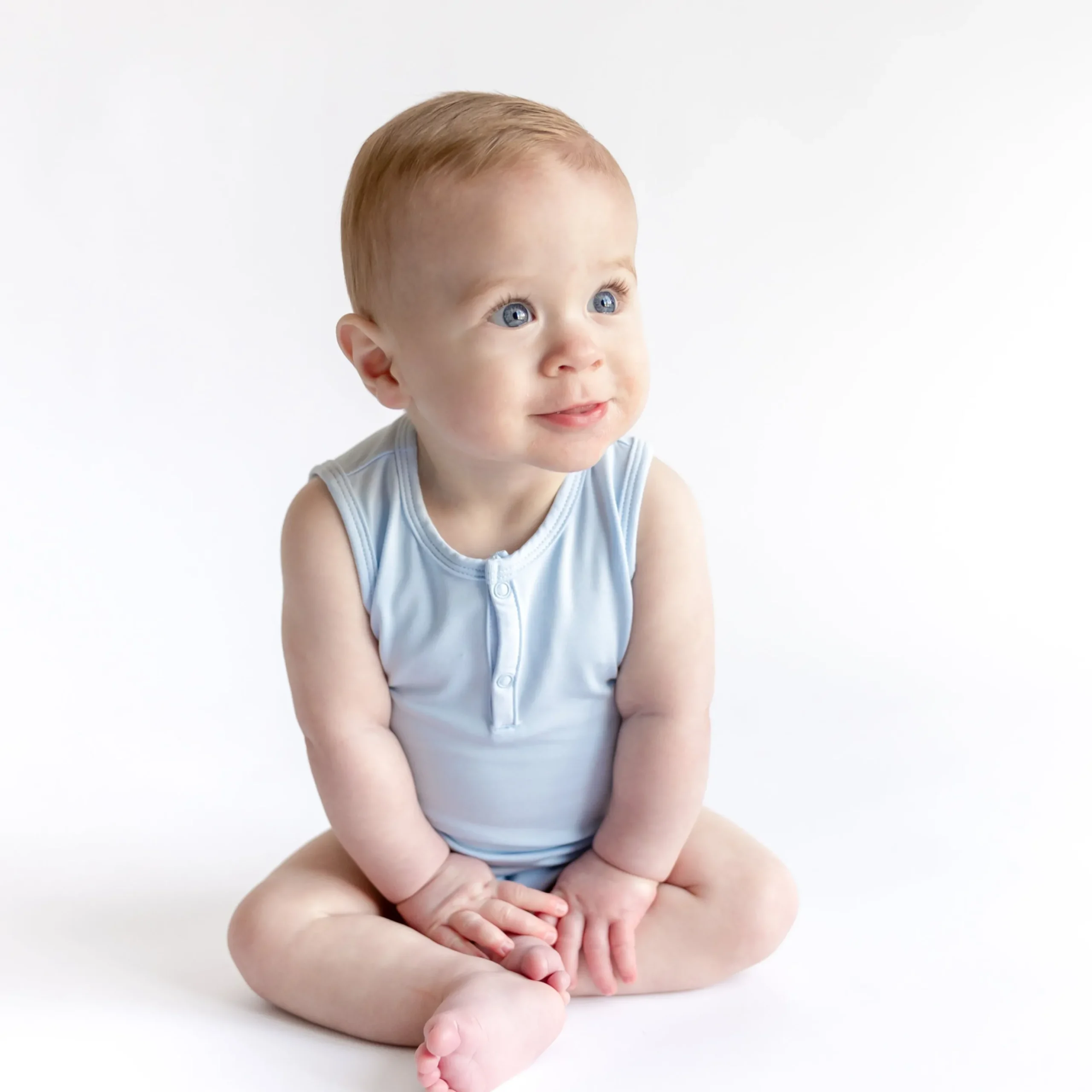 Sleeveless Bodysuit in Breeze
