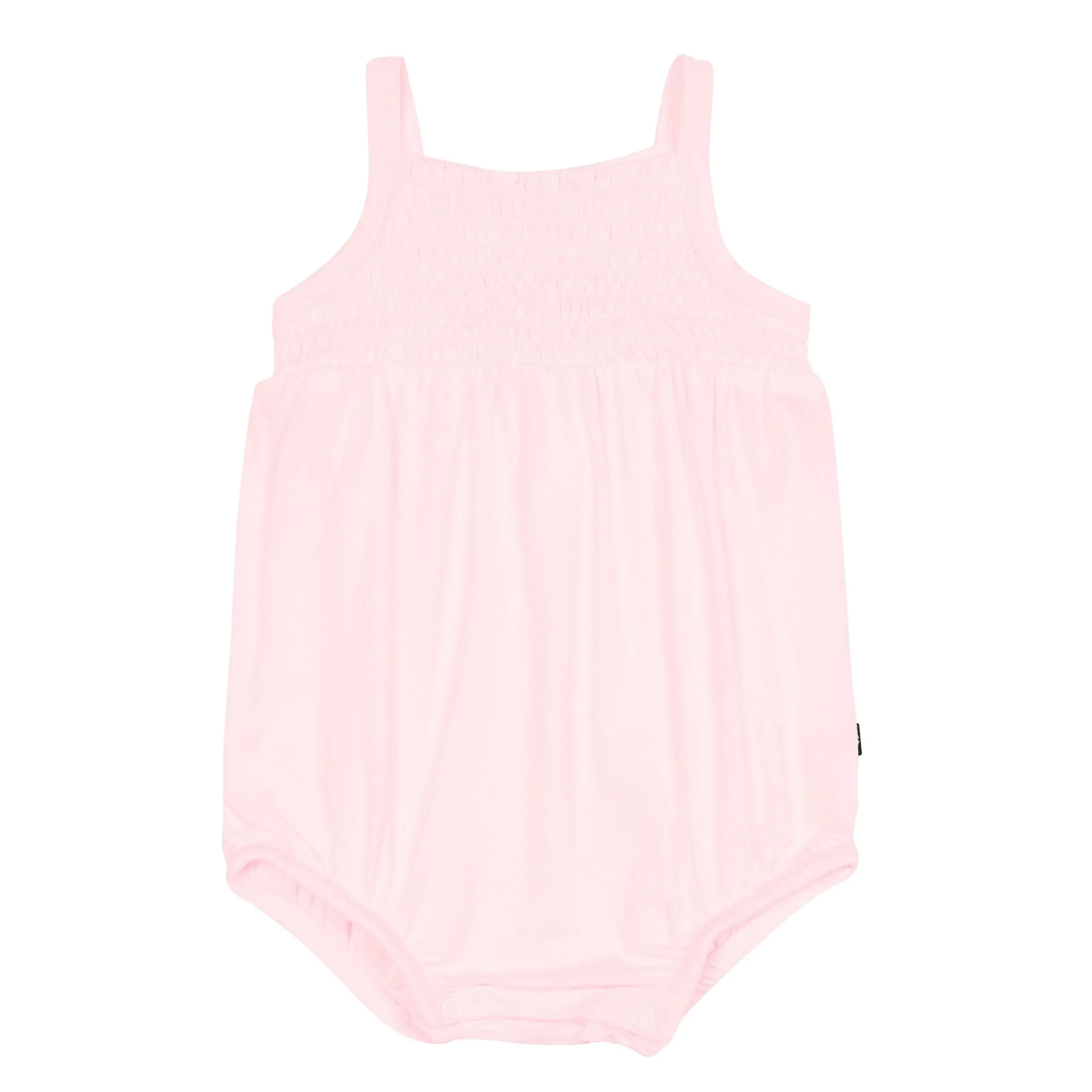 Smocked Bubble Romper in Sakura