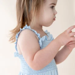 Smocked Dress in Breeze