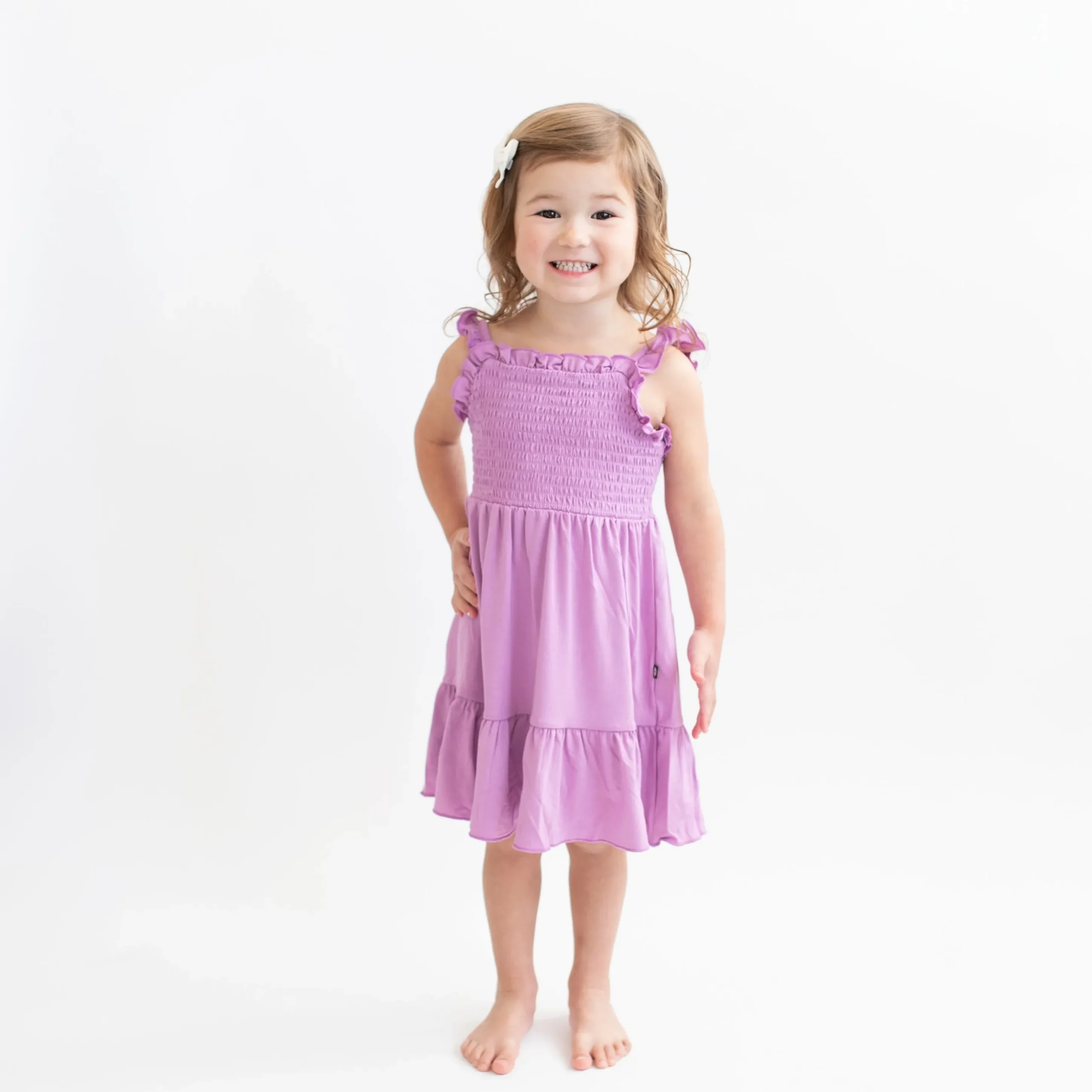 Smocked Dress in Poi