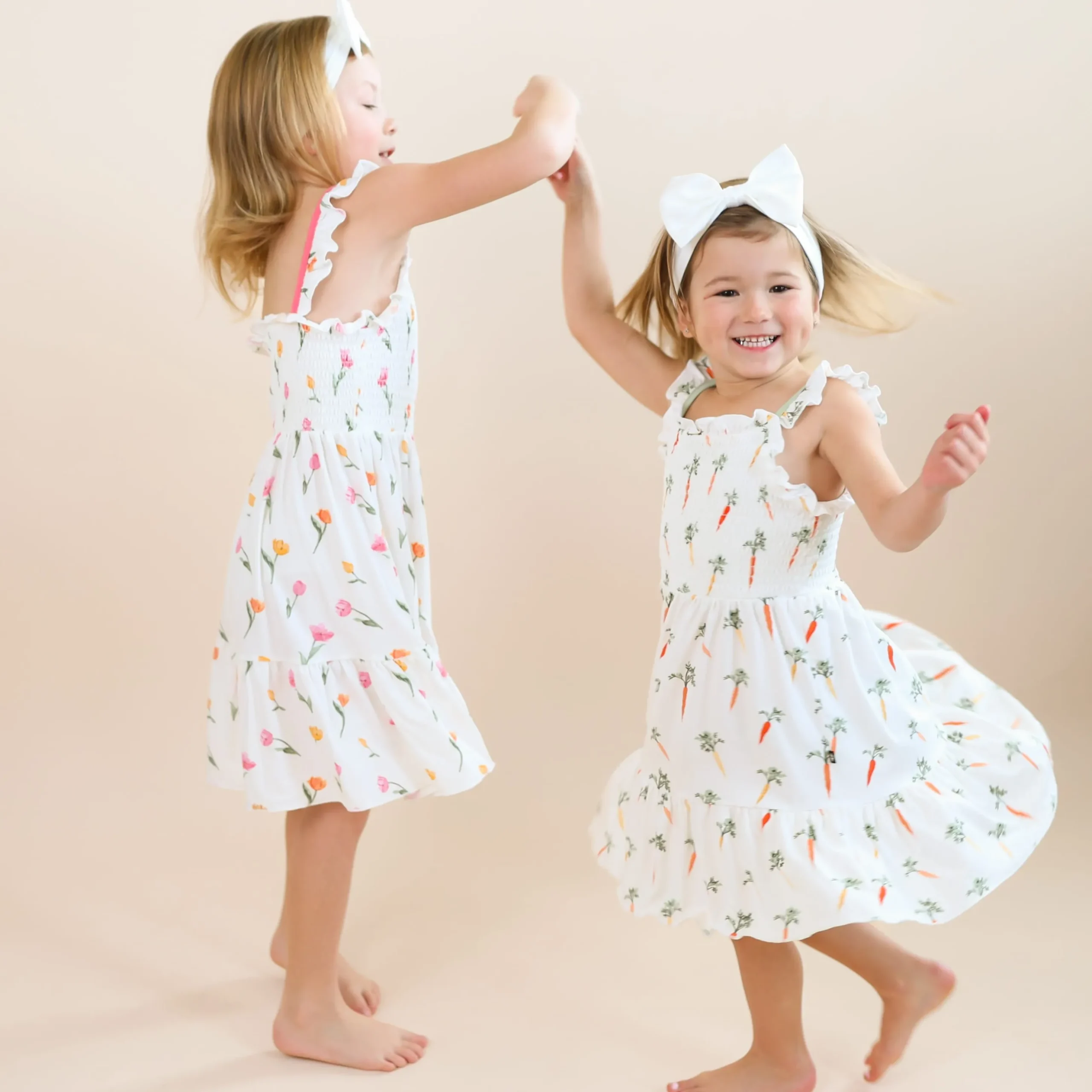 Smocked Dress in Tulip